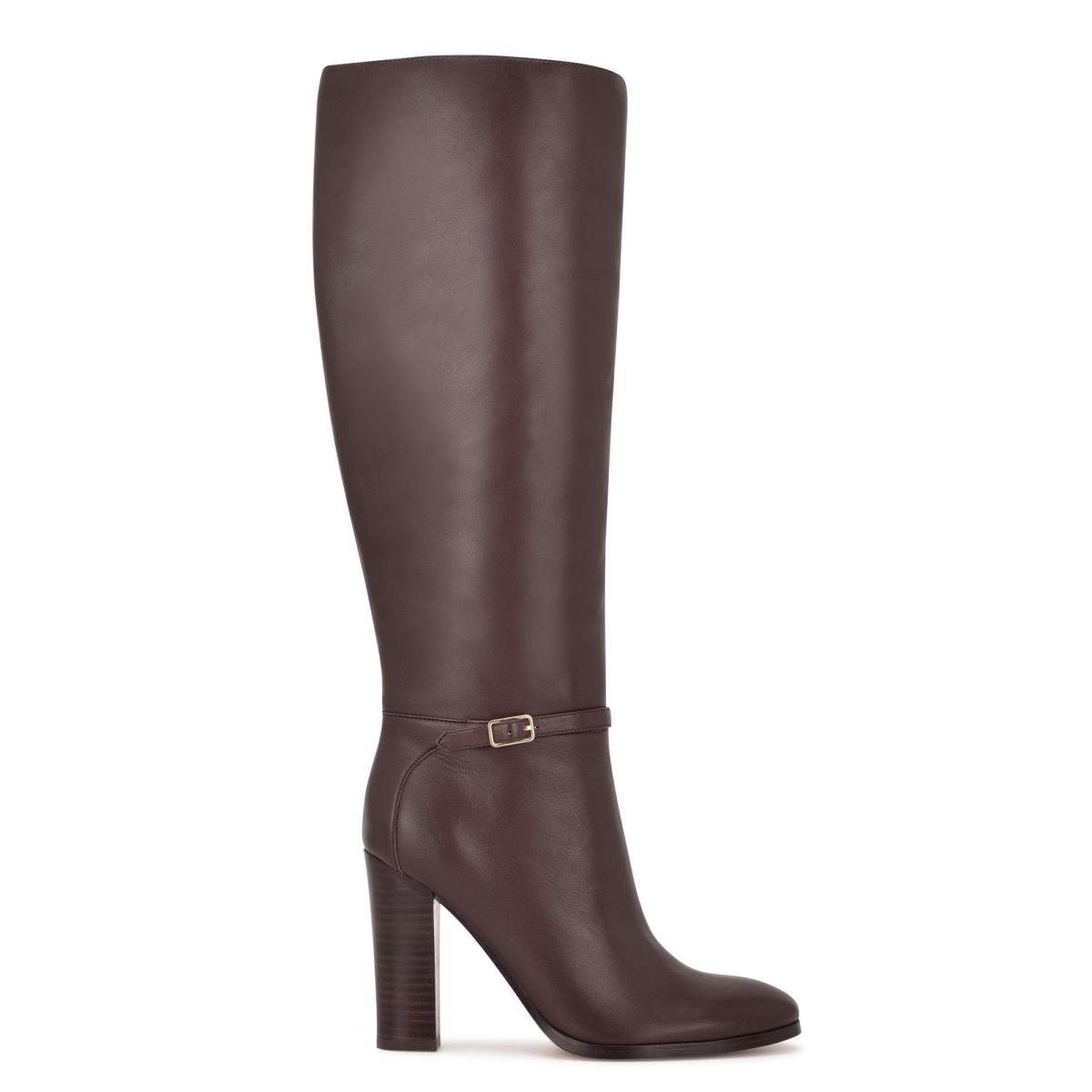 Nine West Kimy Stiefel mit Absatz Damen Braun | 4109GWOJD