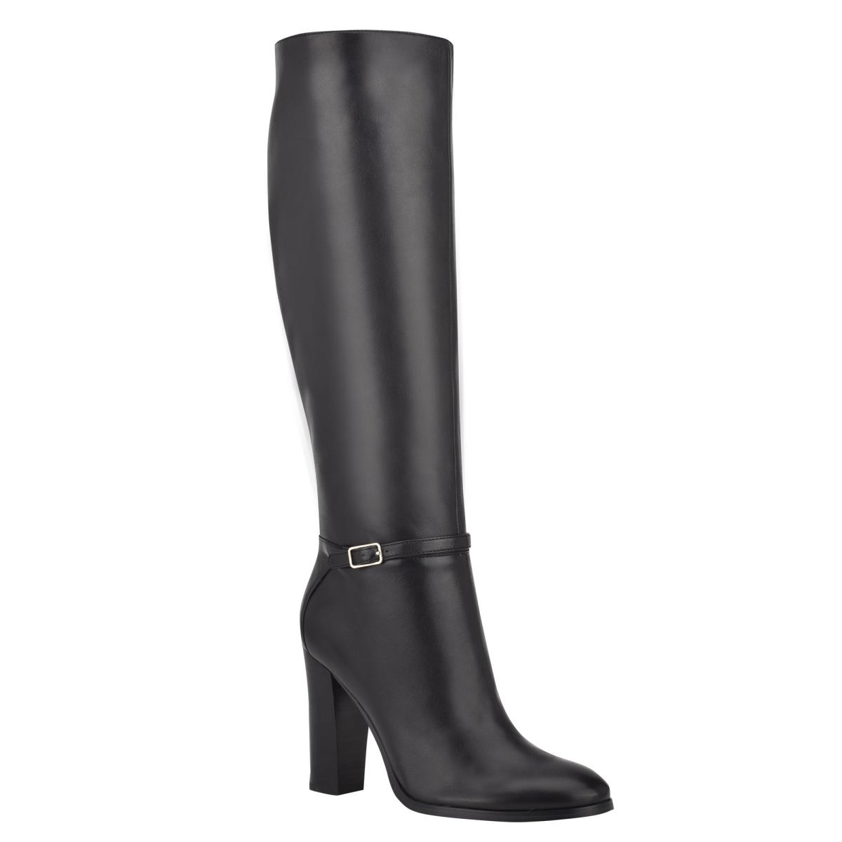 Nine West Kimy Stiefel mit Absatz Damen Schwarz | 7630KBNMH