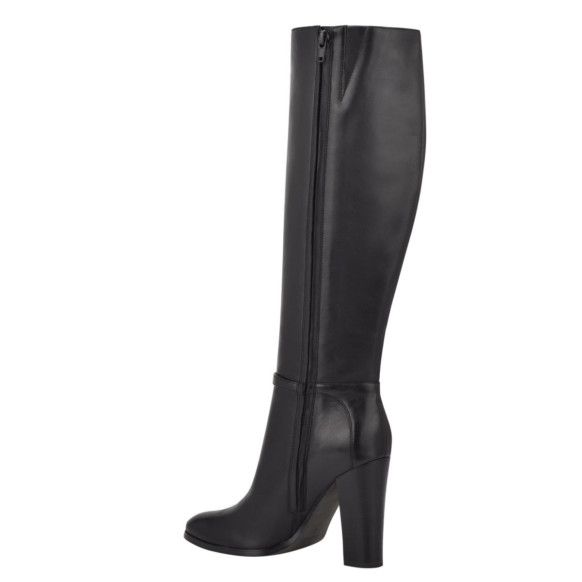 Nine West Kimy Stiefel mit Absatz Damen Schwarz | 7630KBNMH