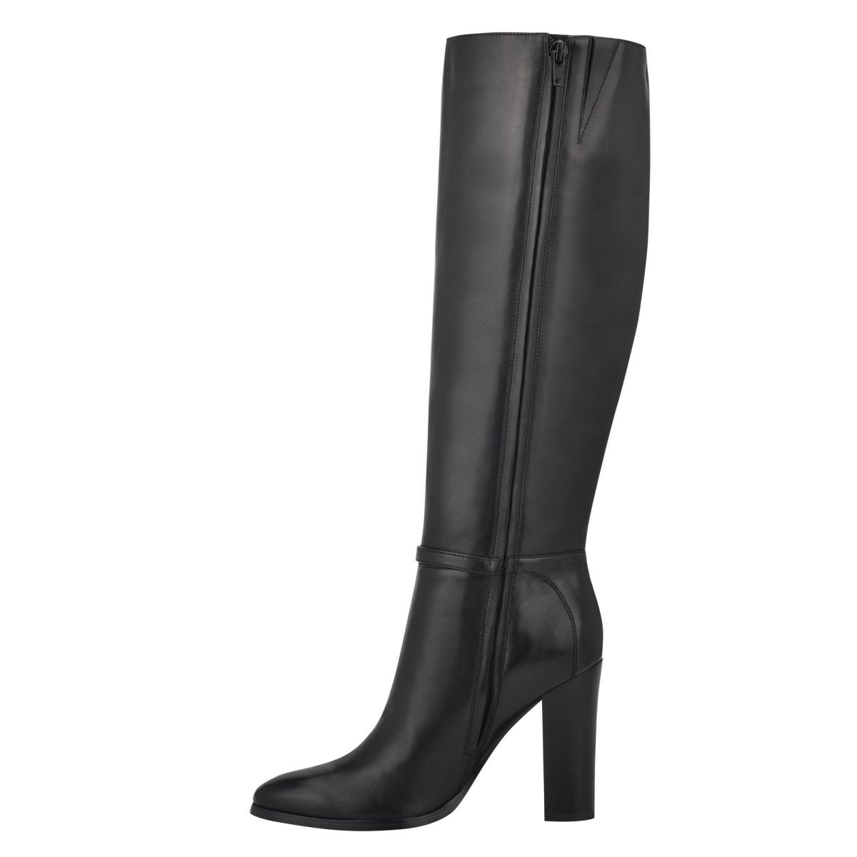 Nine West Kimy Stiefel mit Absatz Damen Schwarz | 7630KBNMH