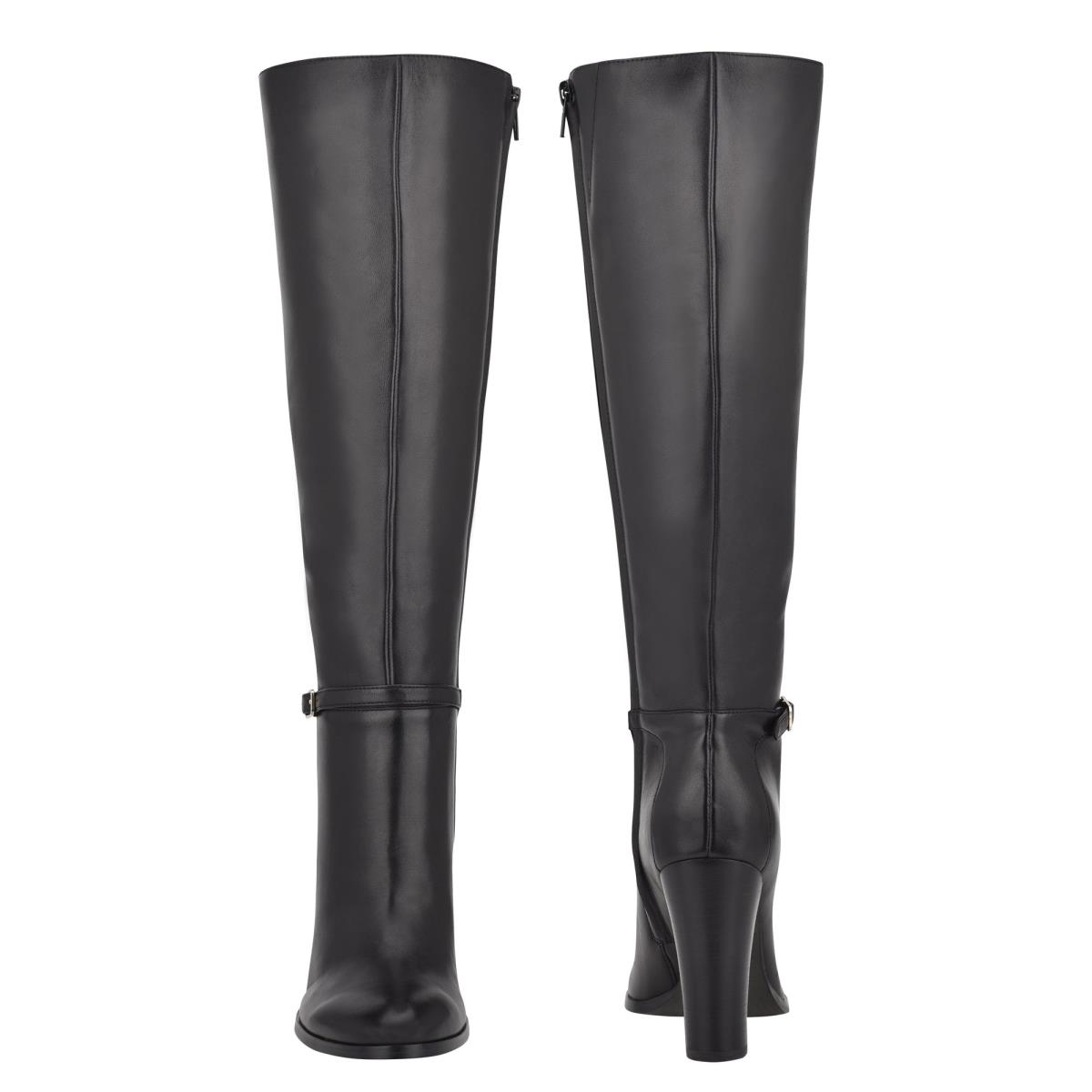 Nine West Kimy Stiefel mit Absatz Damen Schwarz | 7630KBNMH