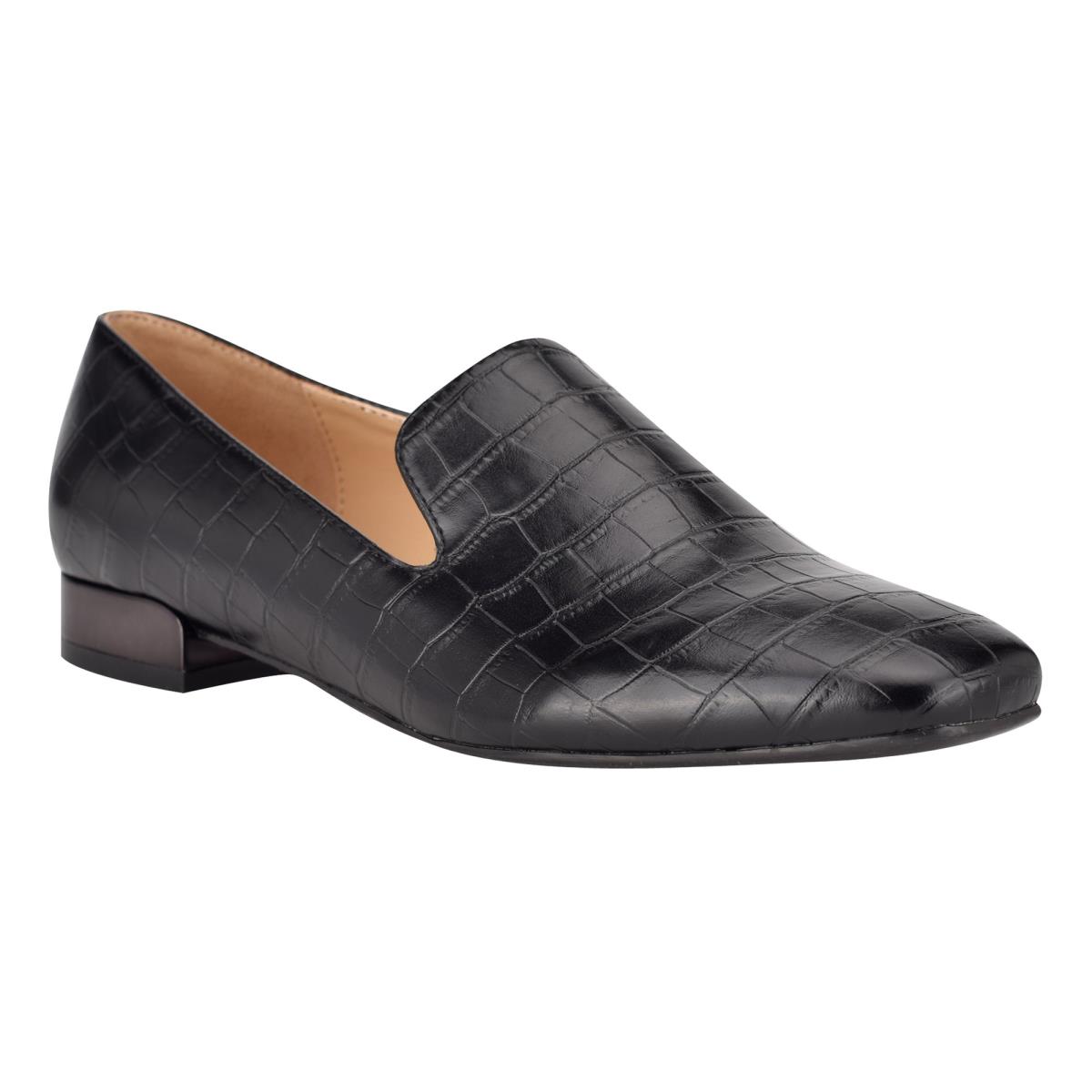 Nine West Lisette Smoking Flats Damen Schwarz | 8153AXCLS