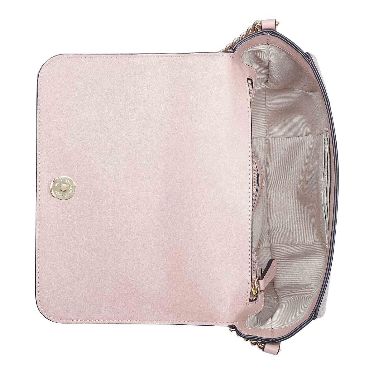 Nine West Nemi Top Handle Flap crossbody taschen Damen Rosa Weiß | 6318AVDNQ