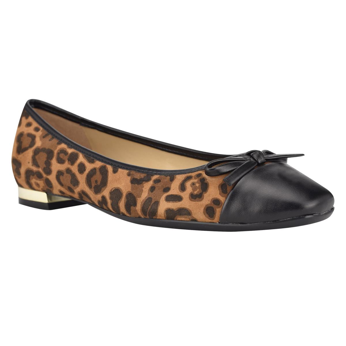 Nine West Olly 9x9 Ballet Ballerinas Damen Leopard | 7218SLGJM