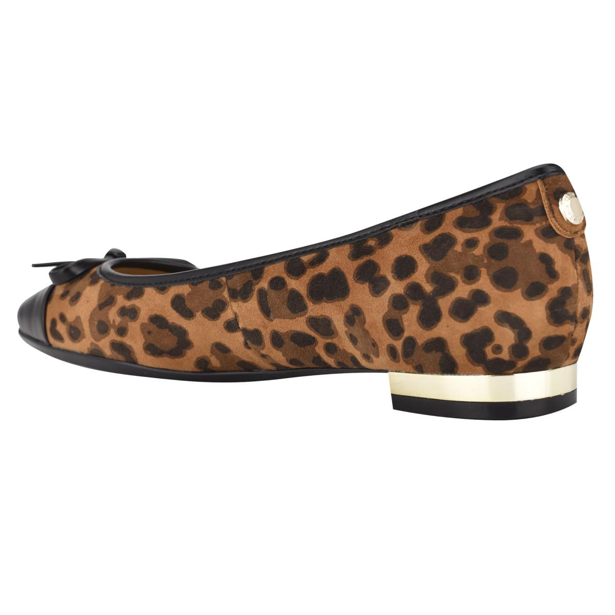 Nine West Olly 9x9 Ballet Ballerinas Damen Leopard | 7218SLGJM