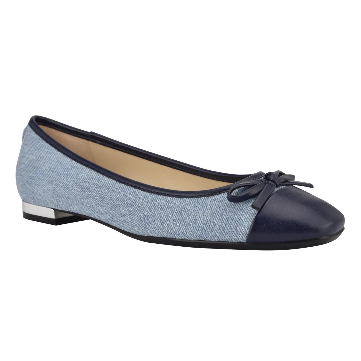 Nine West Olly 9x9 Ballet Ballerinas Damen Blau | 8531UWLNG