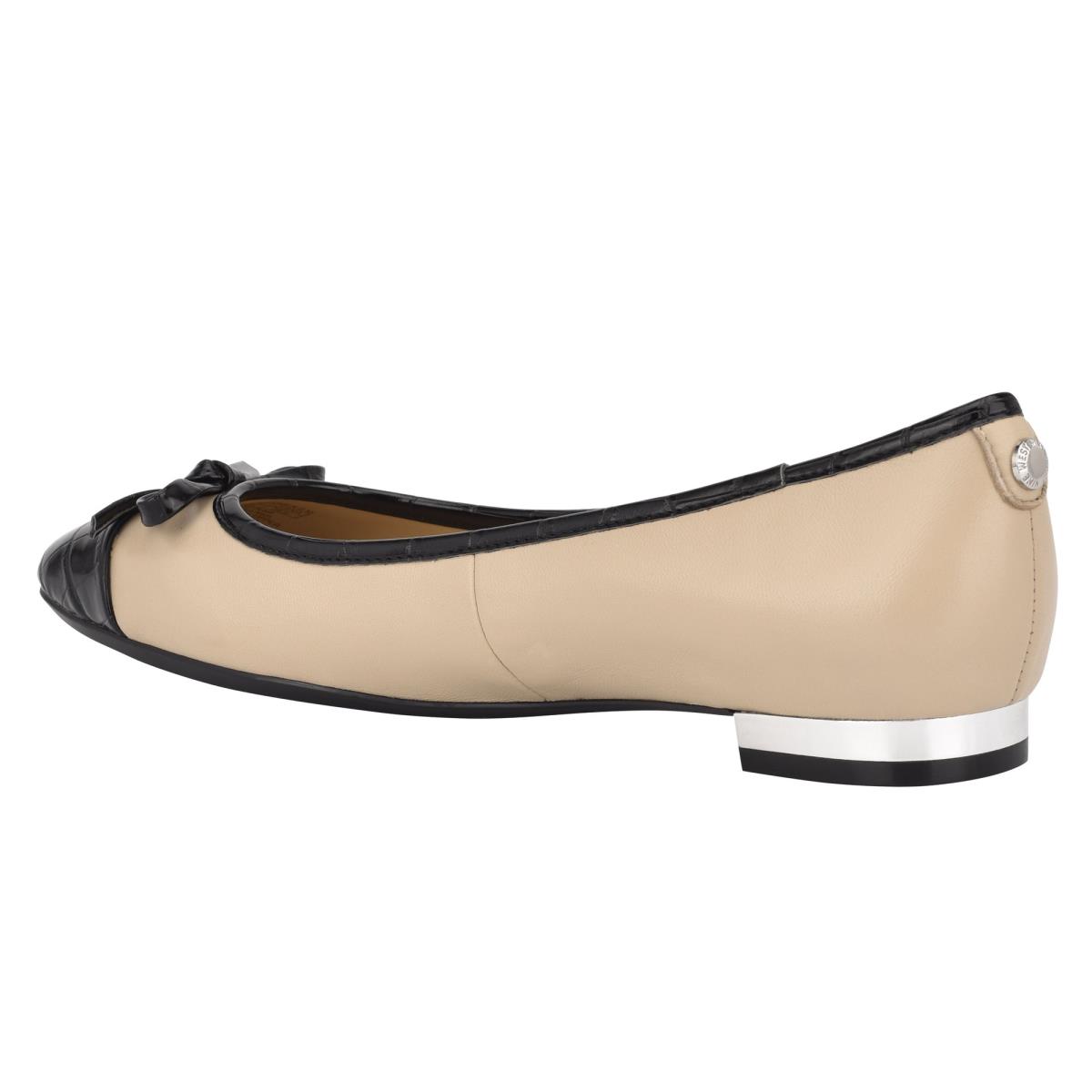 Nine West Olly 9x9 Ballet Flats Damen Beige Schwarz | 2879NOCRY