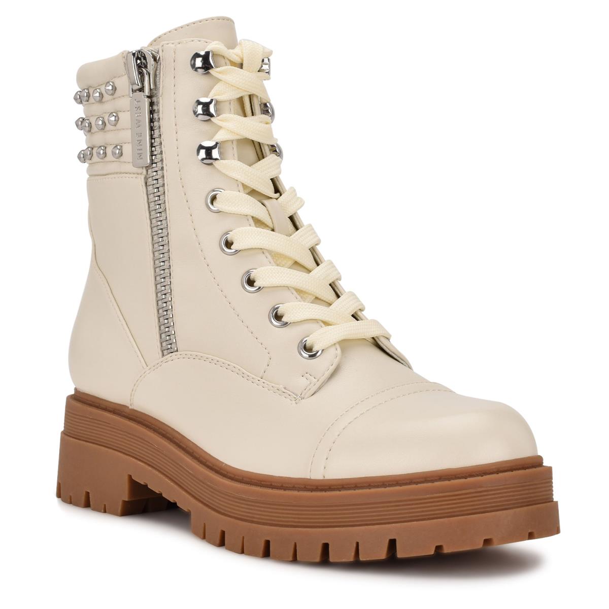 Nine West Pimmz Lug Sole Stiefel Damen Beige | 4769ZITBO