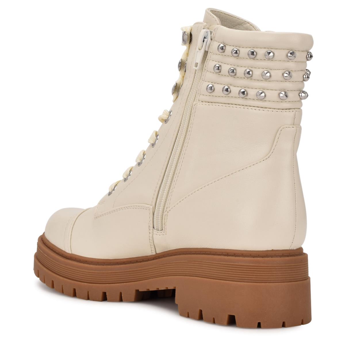 Nine West Pimmz Lug Sole Stiefel Damen Beige | 4769ZITBO