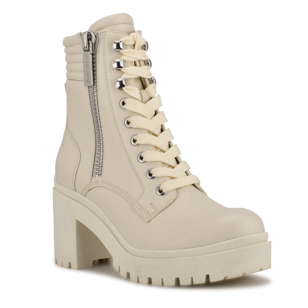 Nine West Quiz Absatz Stiefeletten Damen Beige | 3725QYZFO