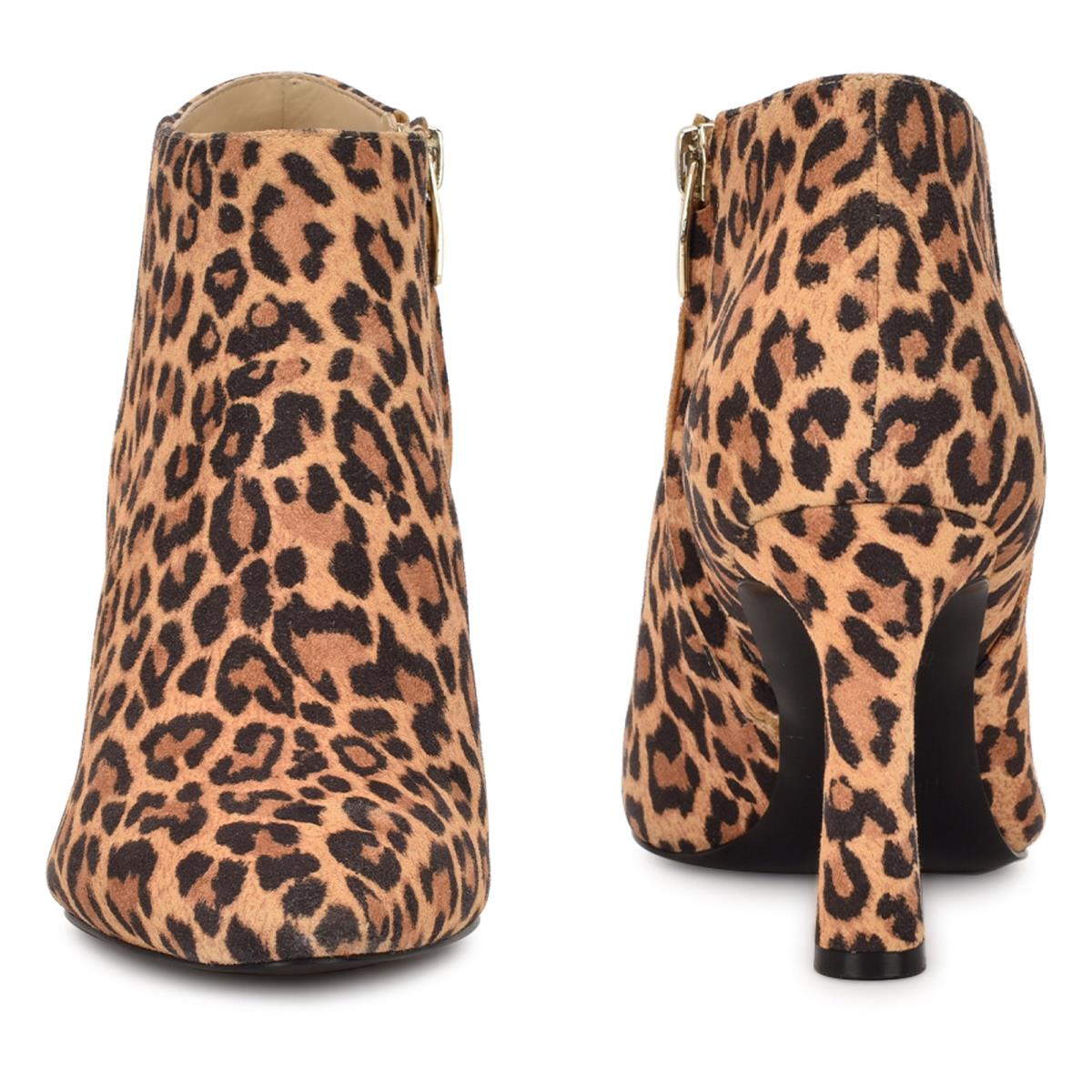 Nine West Raze Kleider Stiefeletten Damen Leopard | 4061FTNOM