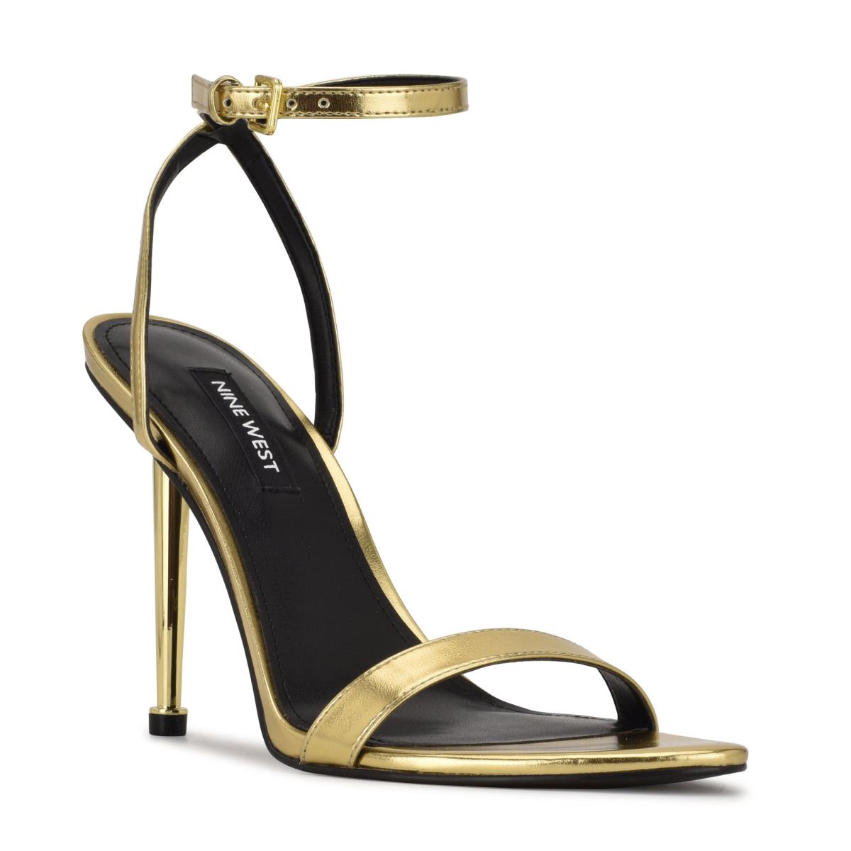 Nine West Reina Ankle Riemchensandalen Damen Gold | 0967VHWBM