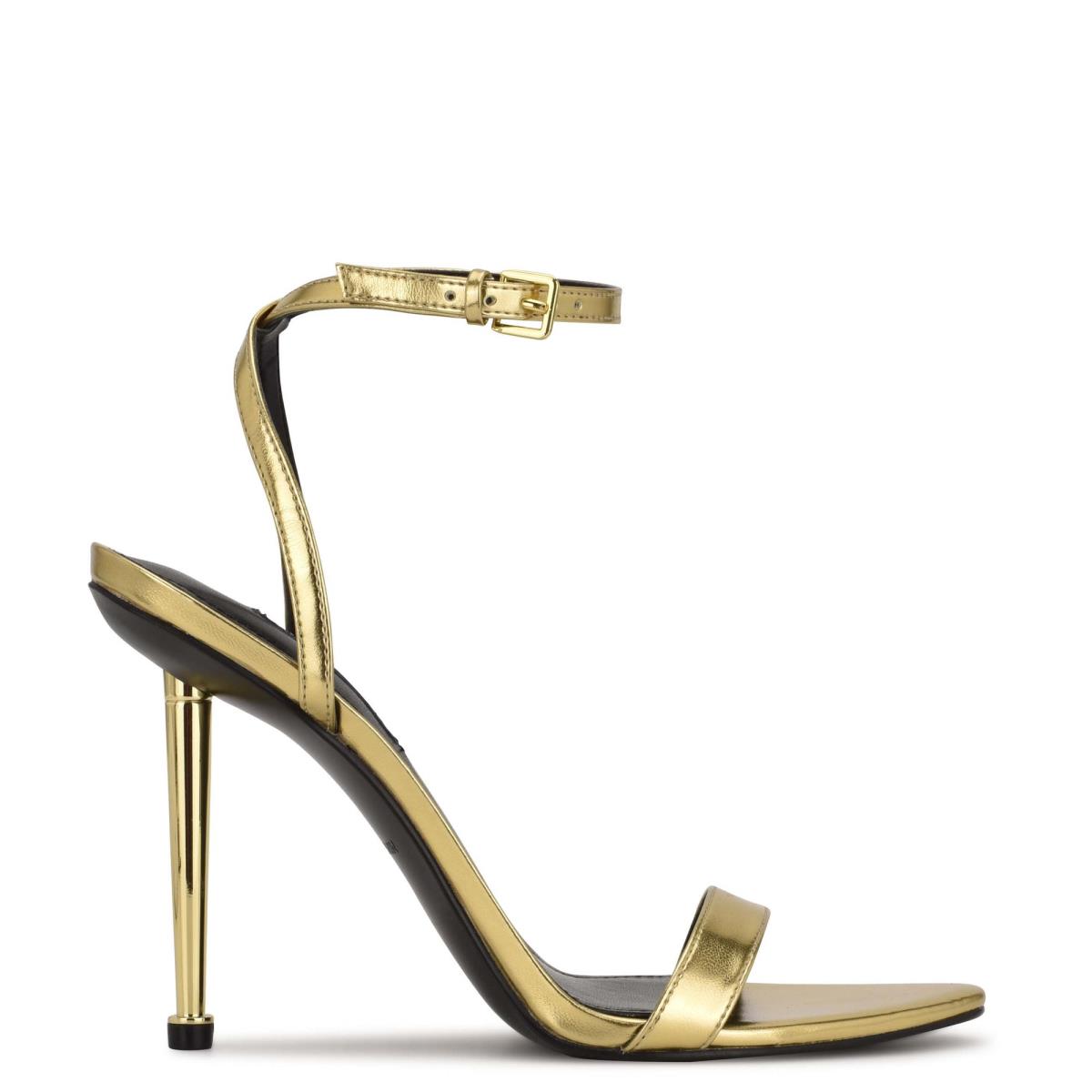 Nine West Reina Ankle Riemchensandalen Damen Gold | 0967VHWBM