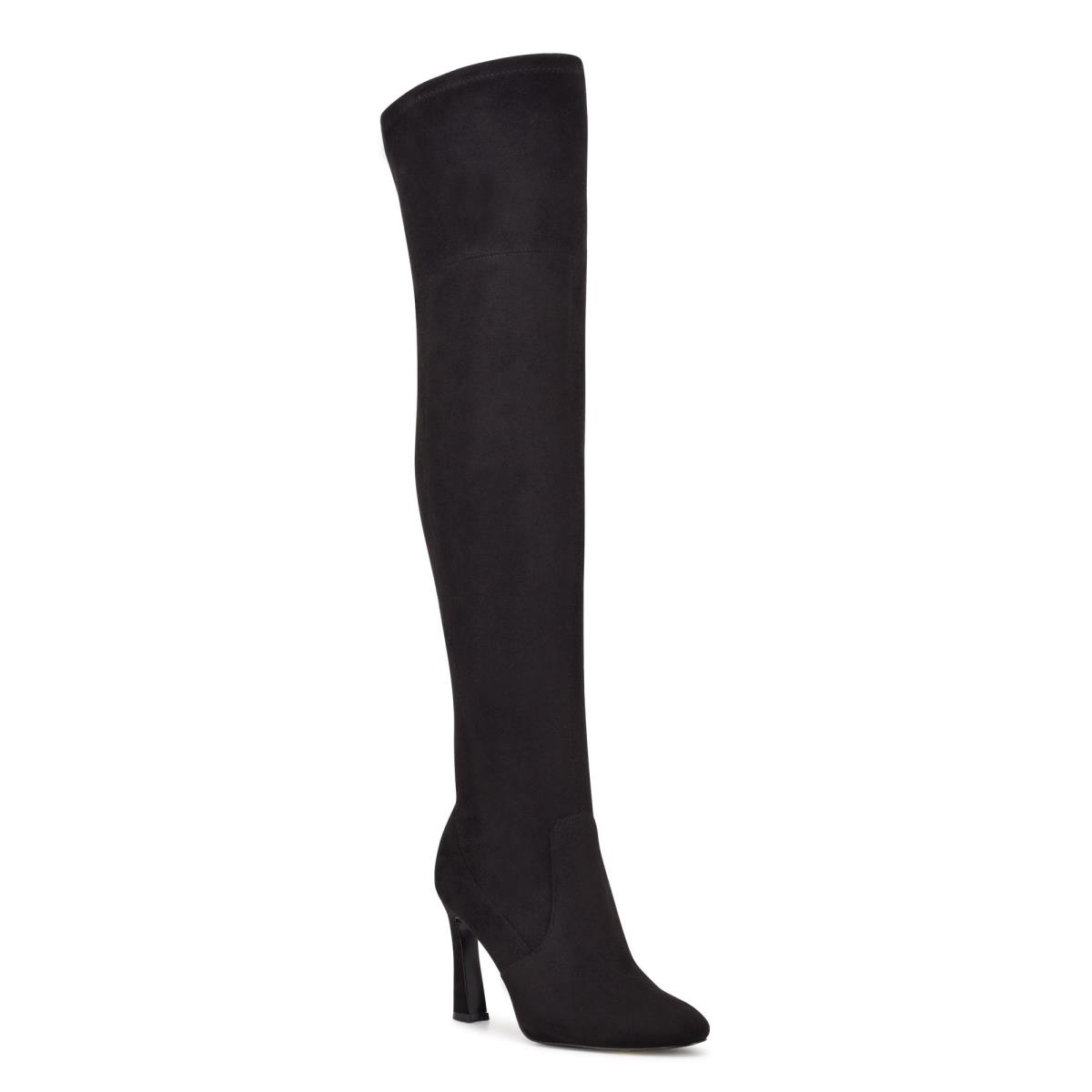 Nine West Sizzle Over The Knee Heel Stiefel Damen Schwarz | 4281ZBOTA