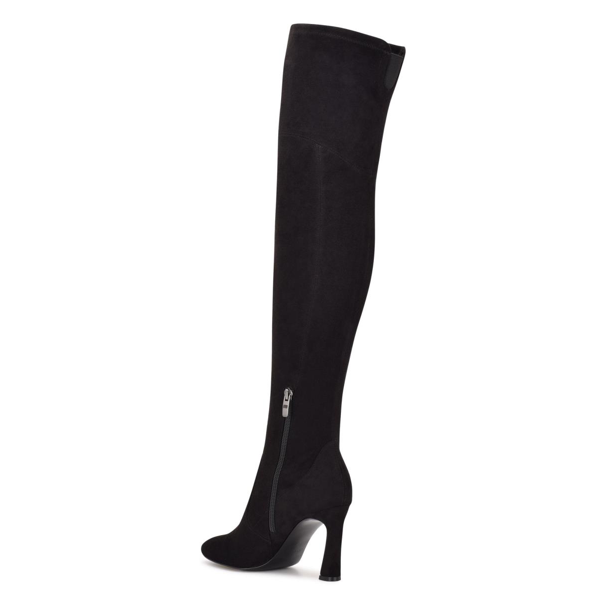 Nine West Sizzle Over The Knee Heel Stiefel Damen Schwarz | 4281ZBOTA