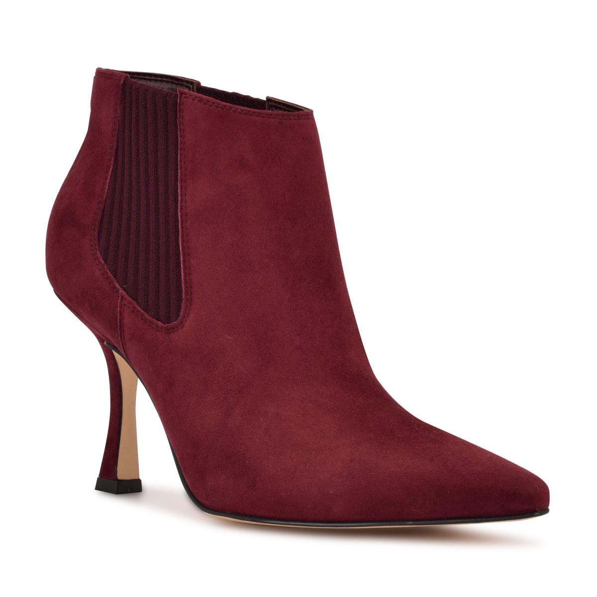 Nine West Sofia Kleider Stiefeletten Damen Bordeaux | 0187GKSPB