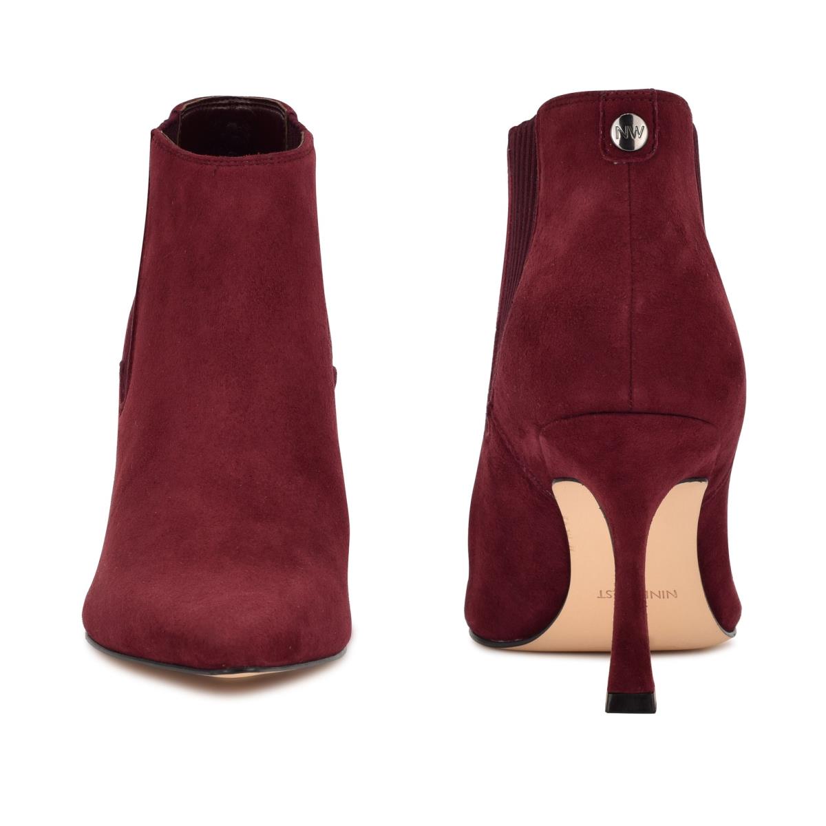 Nine West Sofia Kleider Stiefeletten Damen Bordeaux | 0187GKSPB