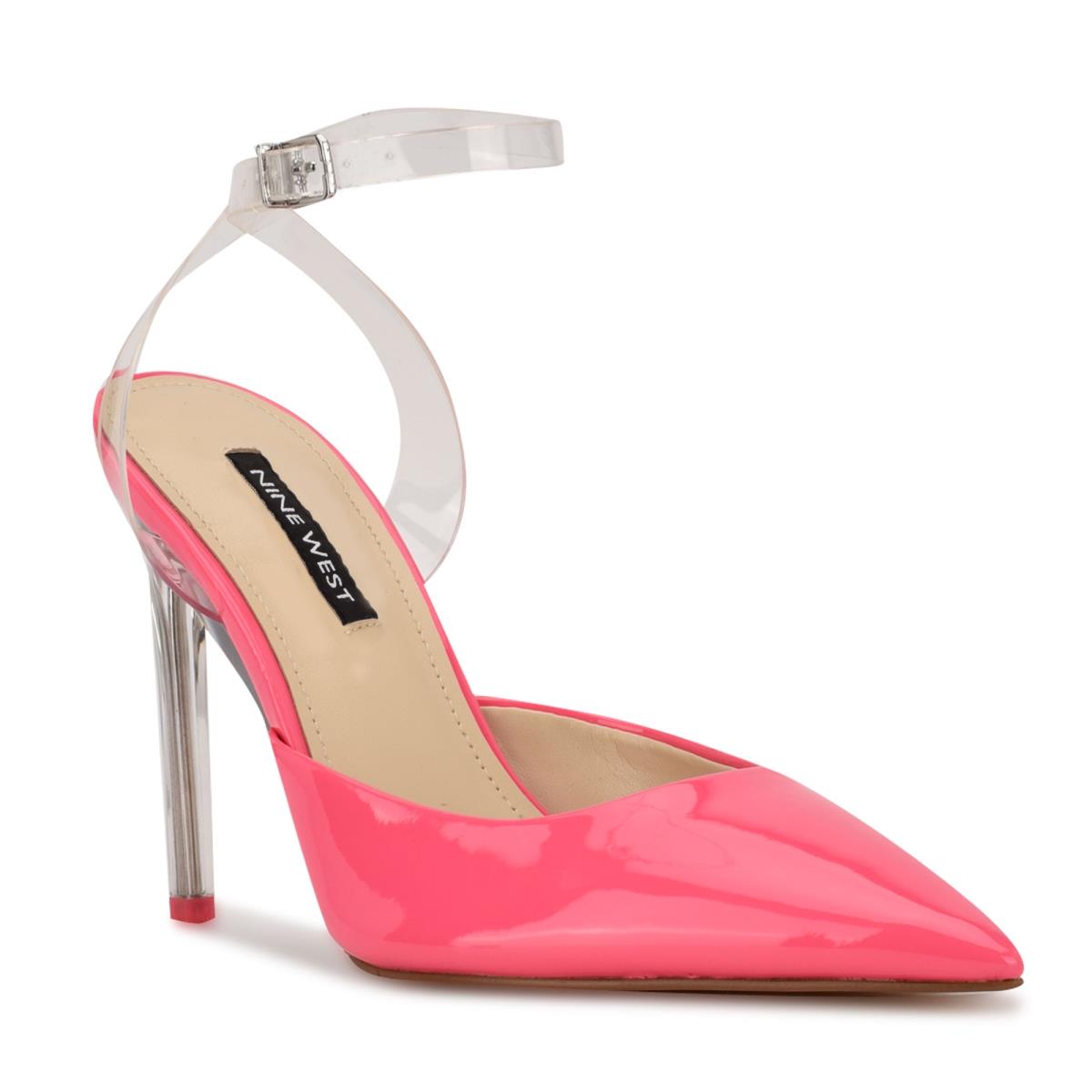 Nine West Sparkea Ankle Riemen Pumps Damen Rosa | 7834ELHAO