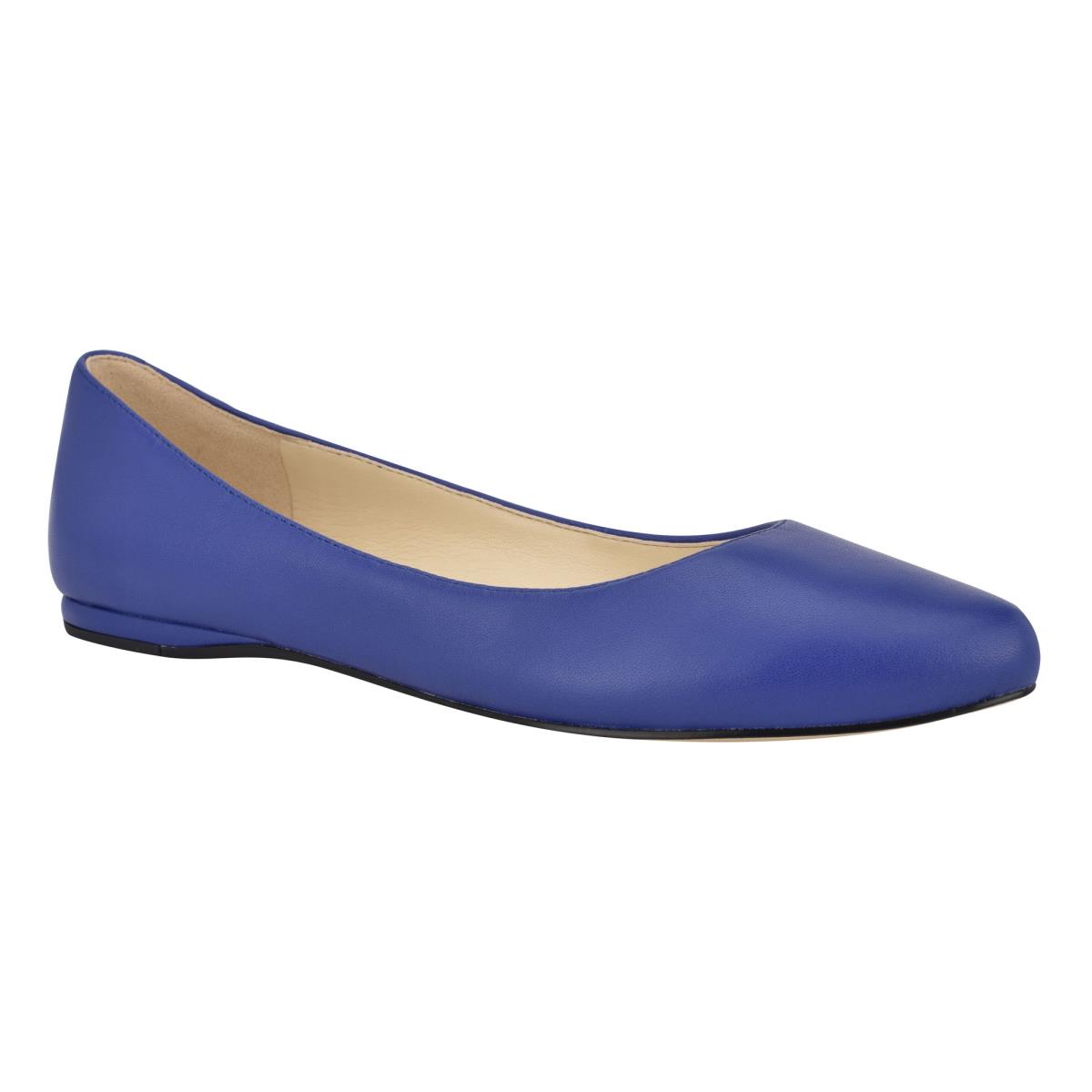 Nine West Speakup Almond Kappe Ballerinas Damen Navy | 1052CYZVG