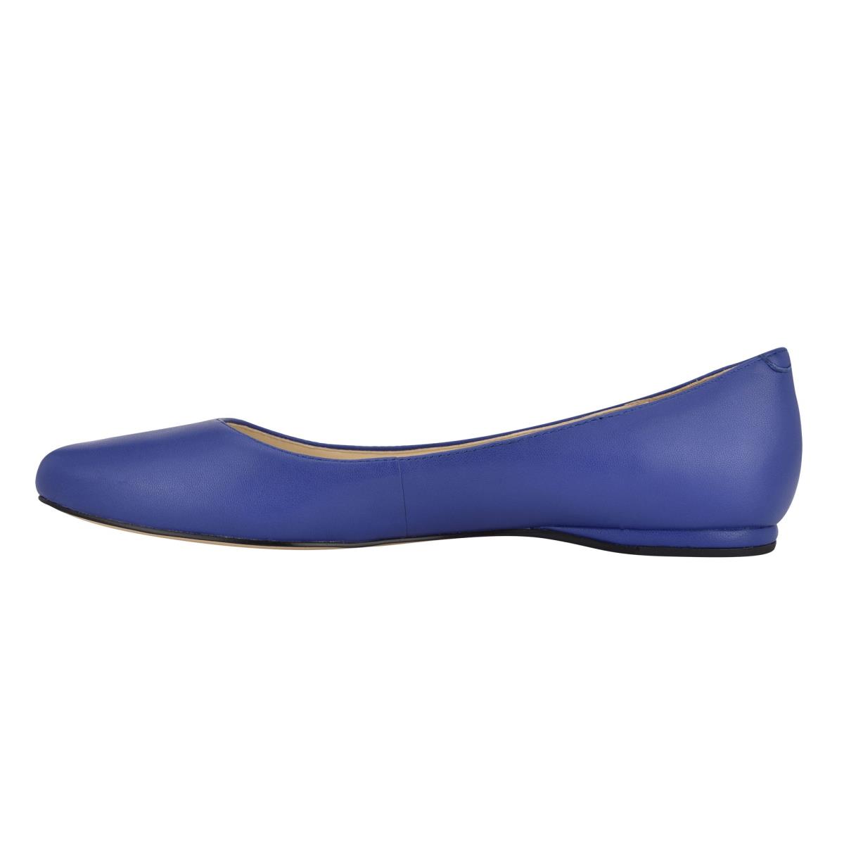 Nine West Speakup Almond Kappe Ballerinas Damen Navy | 1052CYZVG