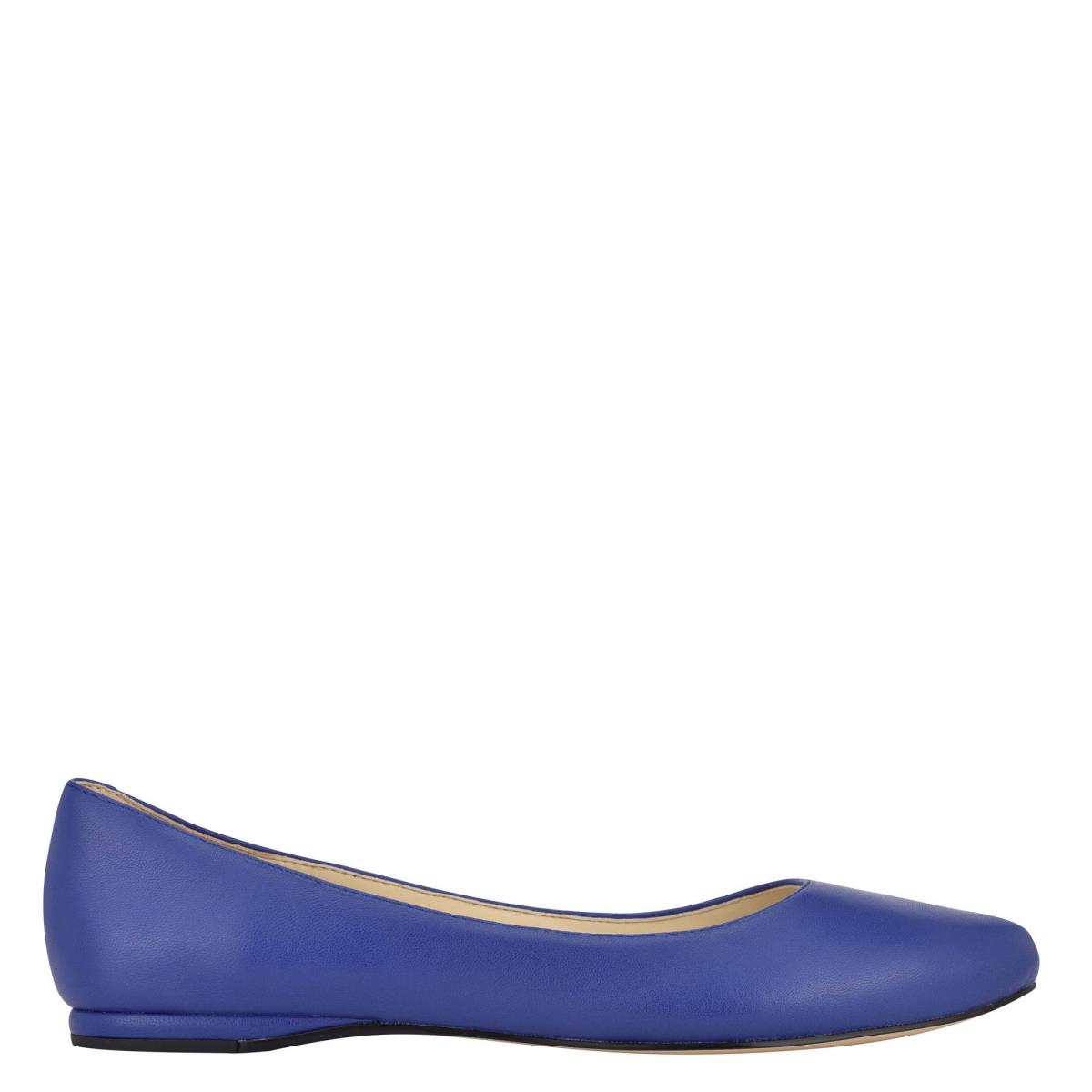 Nine West Speakup Almond Kappe Ballerinas Damen Navy | 1052CYZVG