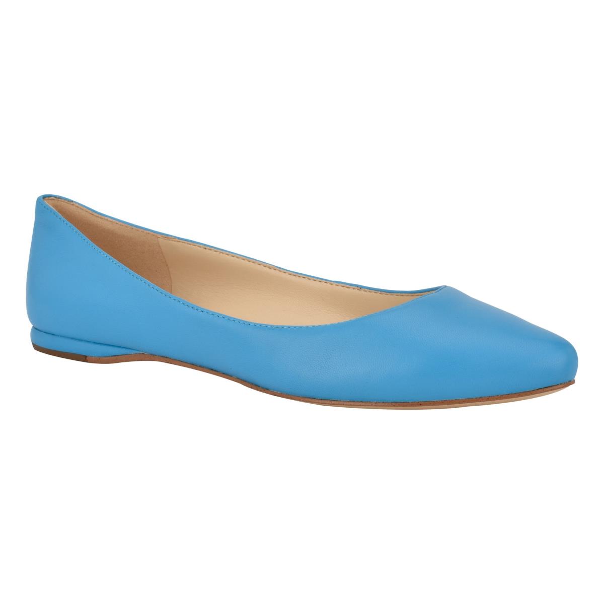 Nine West Speakup Almond Kappe Ballerinas Damen Blau | 1367CLNKH