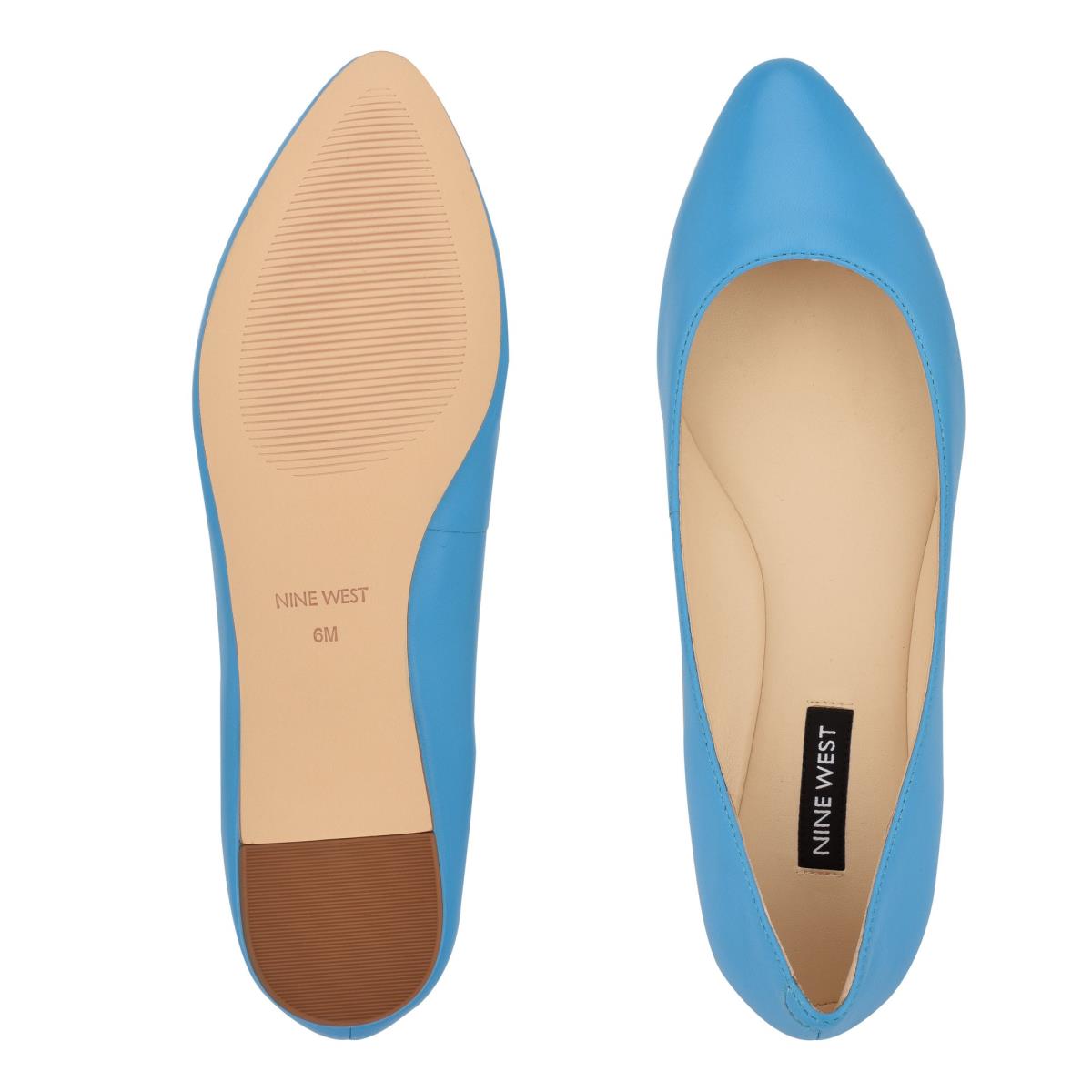 Nine West Speakup Almond Kappe Ballerinas Damen Blau | 1367CLNKH