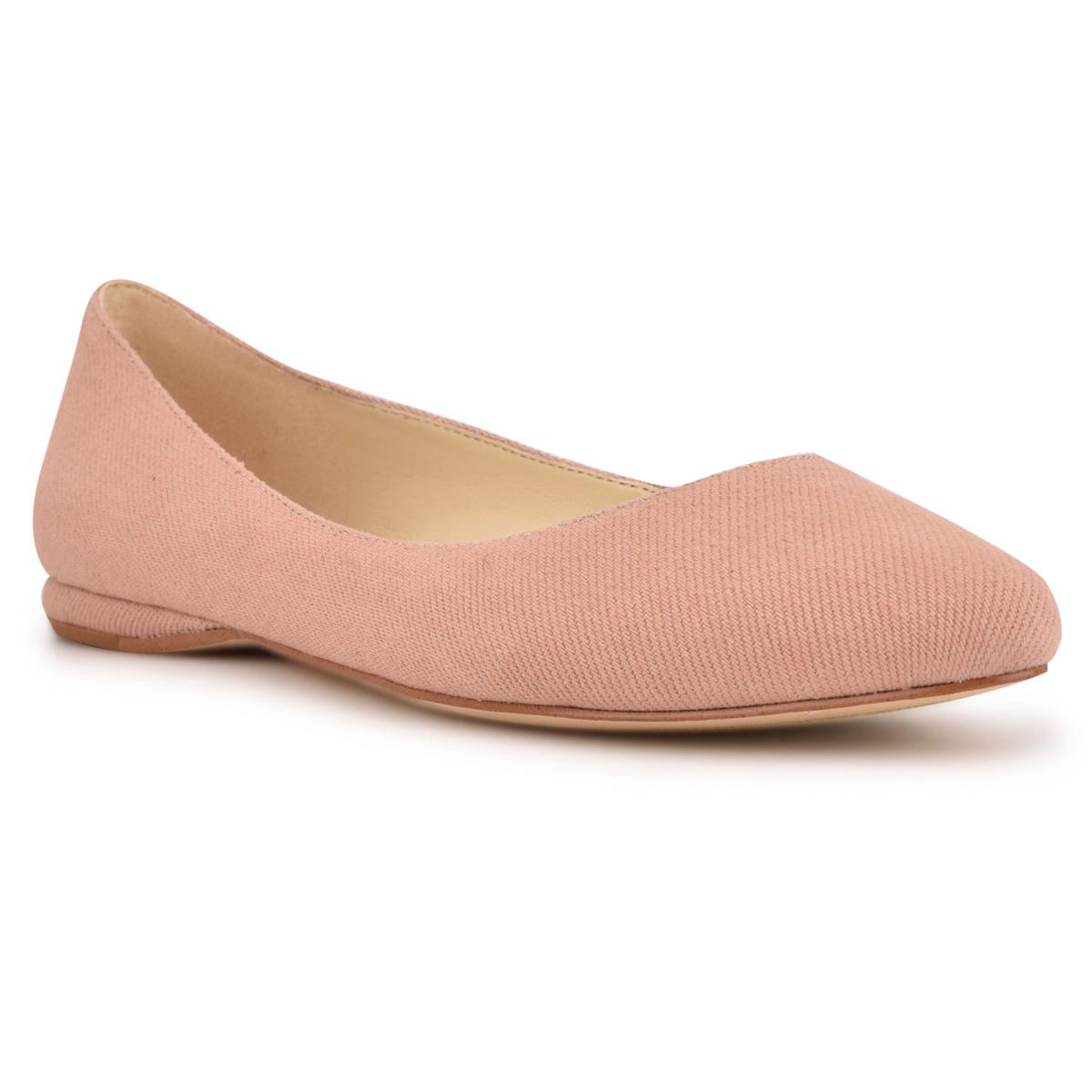 Nine West Speakup Almond Kappe Ballerinas Damen Rosa | 3214CWRJA