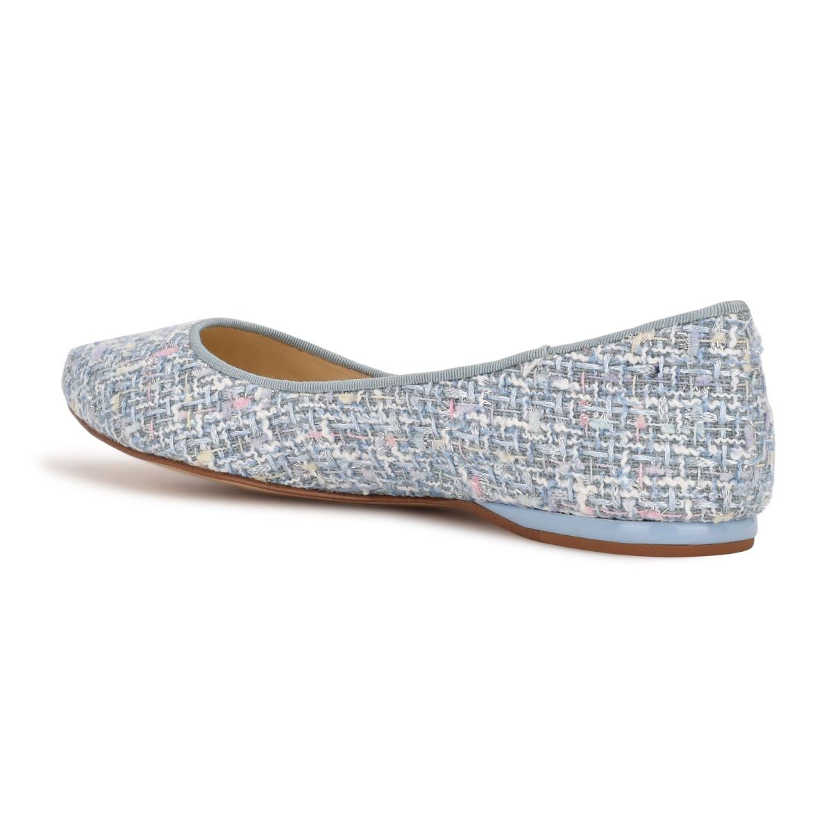 Nine West Speakup Almond Kappe Ballerinas Damen Hellblau | 7023UYCJP