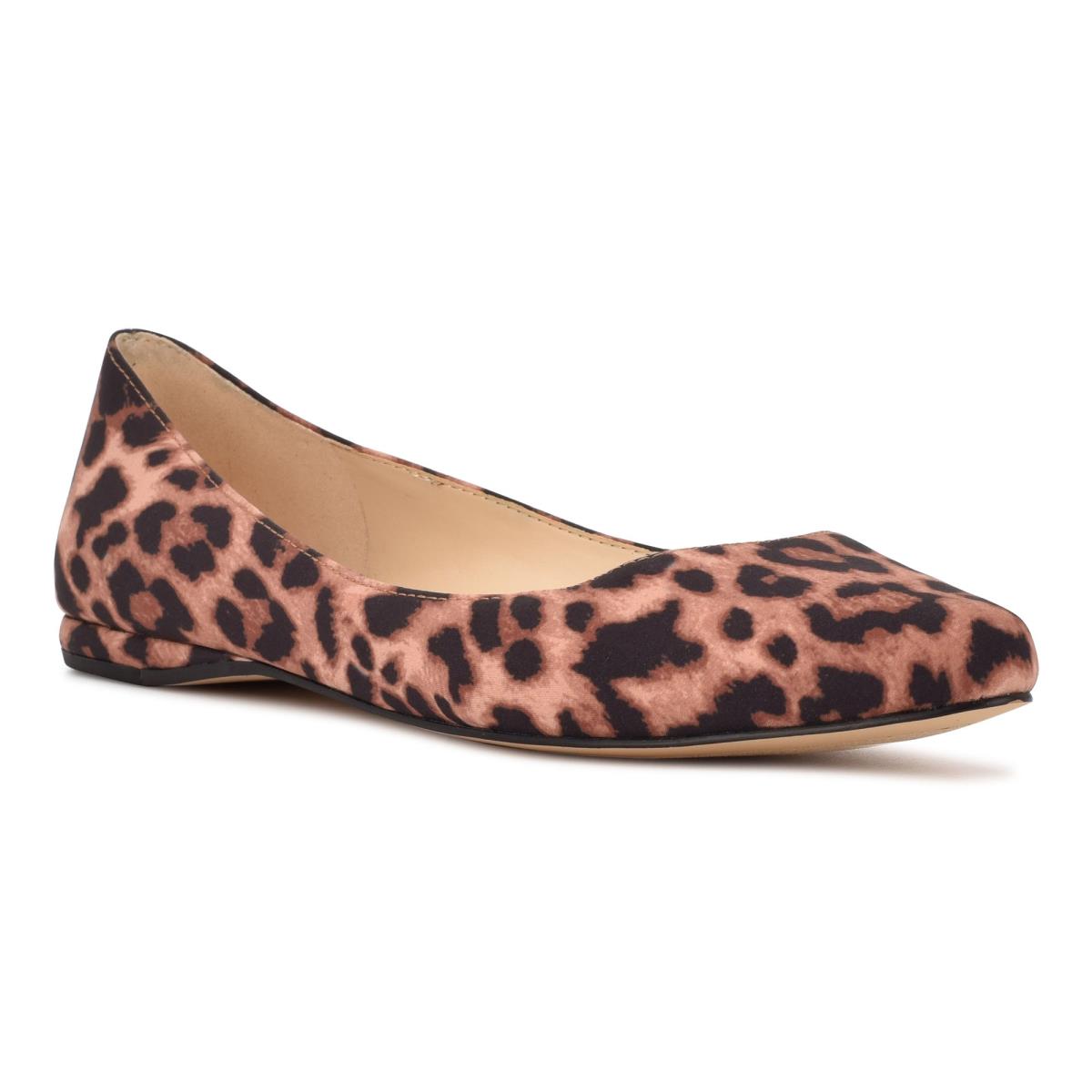 Nine West Speakup Almond Kappe Ballerinas Damen Leopard | 9841MKWZO