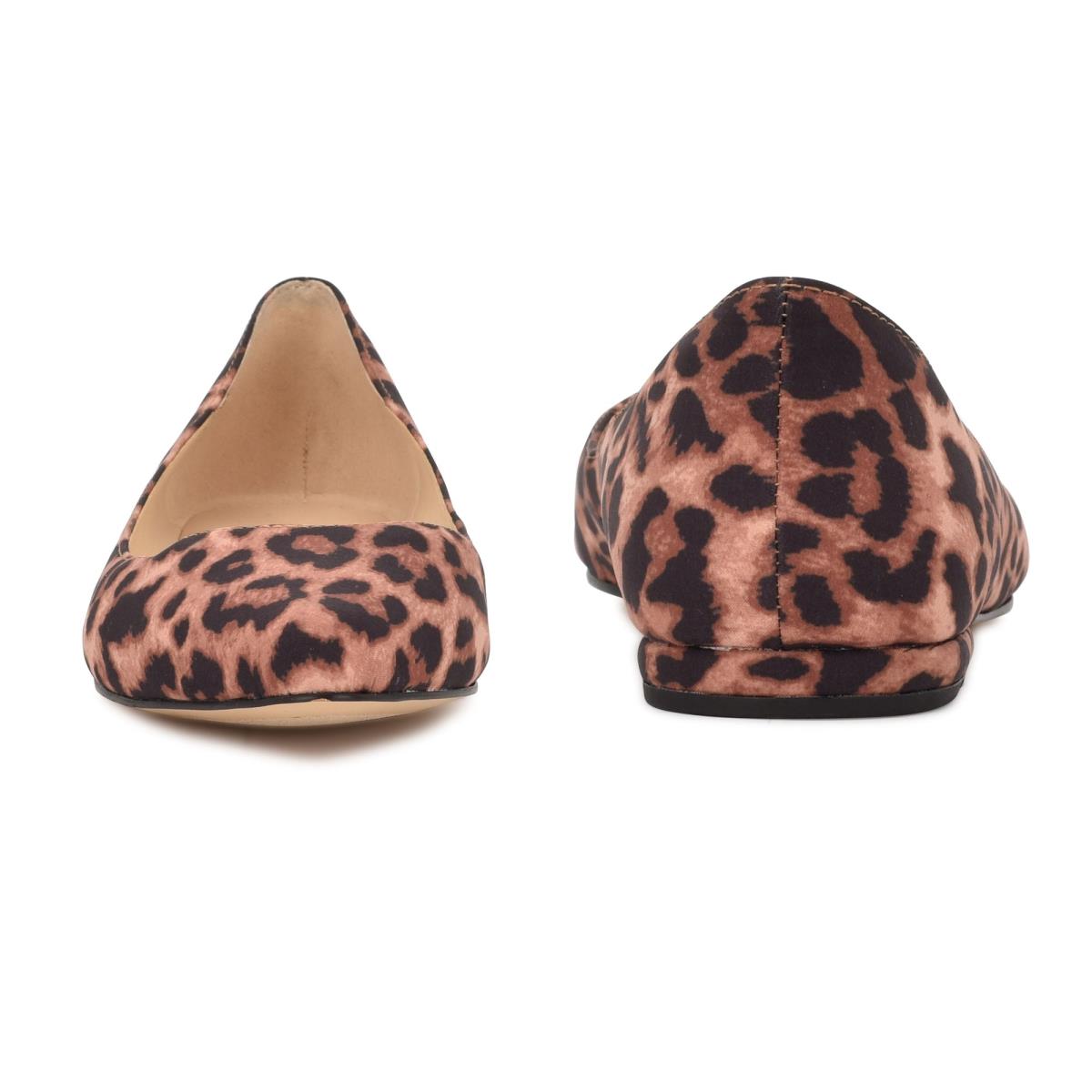 Nine West Speakup Almond Kappe Ballerinas Damen Leopard | 9841MKWZO