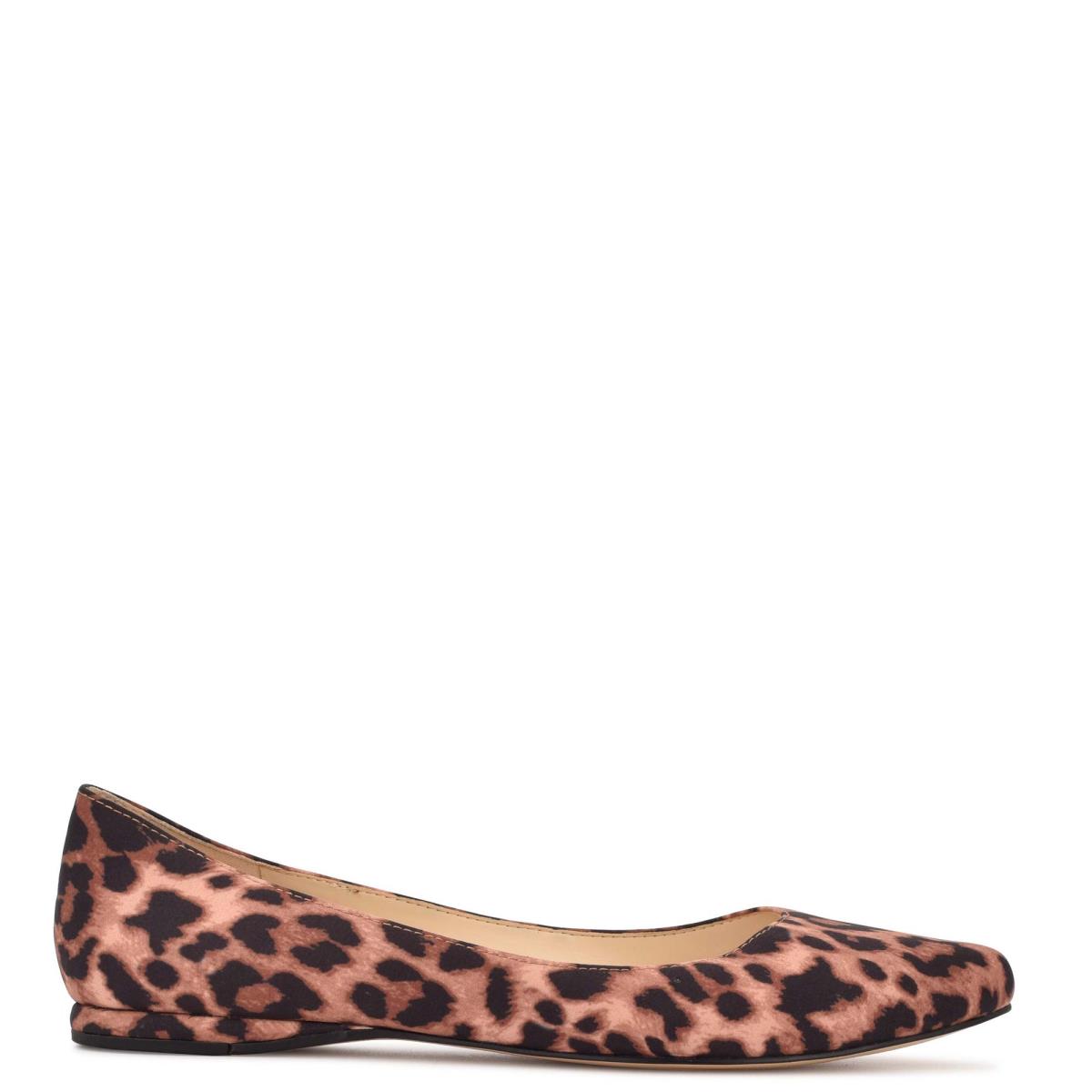 Nine West Speakup Almond Kappe Ballerinas Damen Leopard | 9841MKWZO