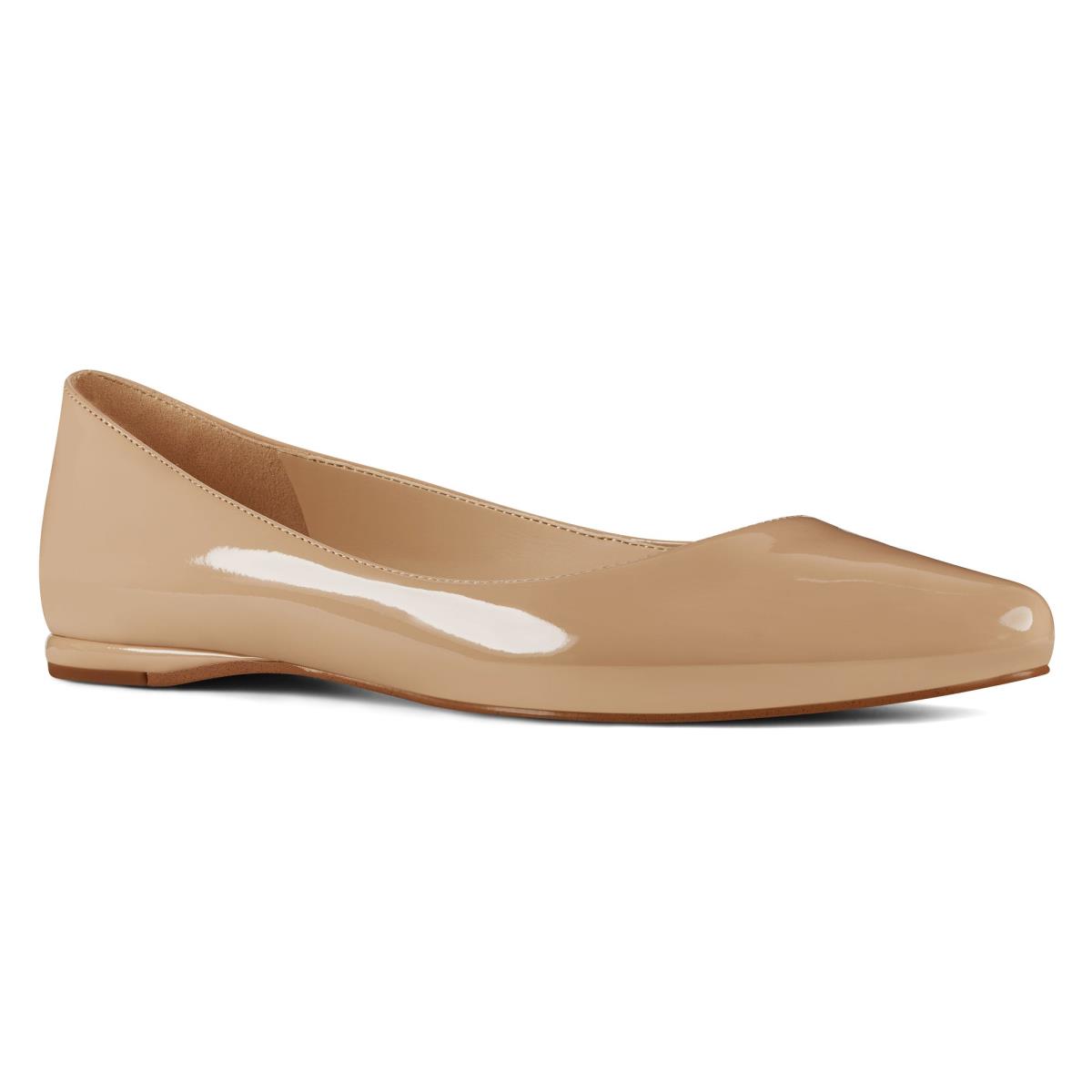 Nine West Speakup Almond Kappe Flats Damen Hellbeige | 0583JWQAO