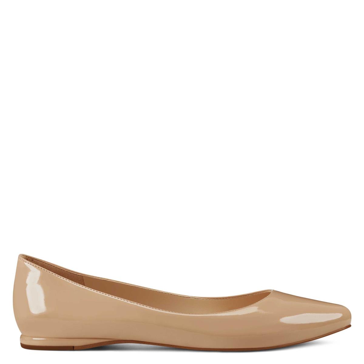 Nine West Speakup Almond Kappe Flats Damen Hellbeige | 0583JWQAO