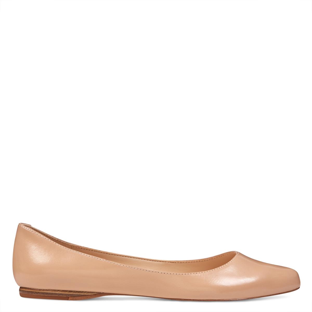 Nine West Speakup Almond Kappe Flats Damen Beige | 7605ARKOB