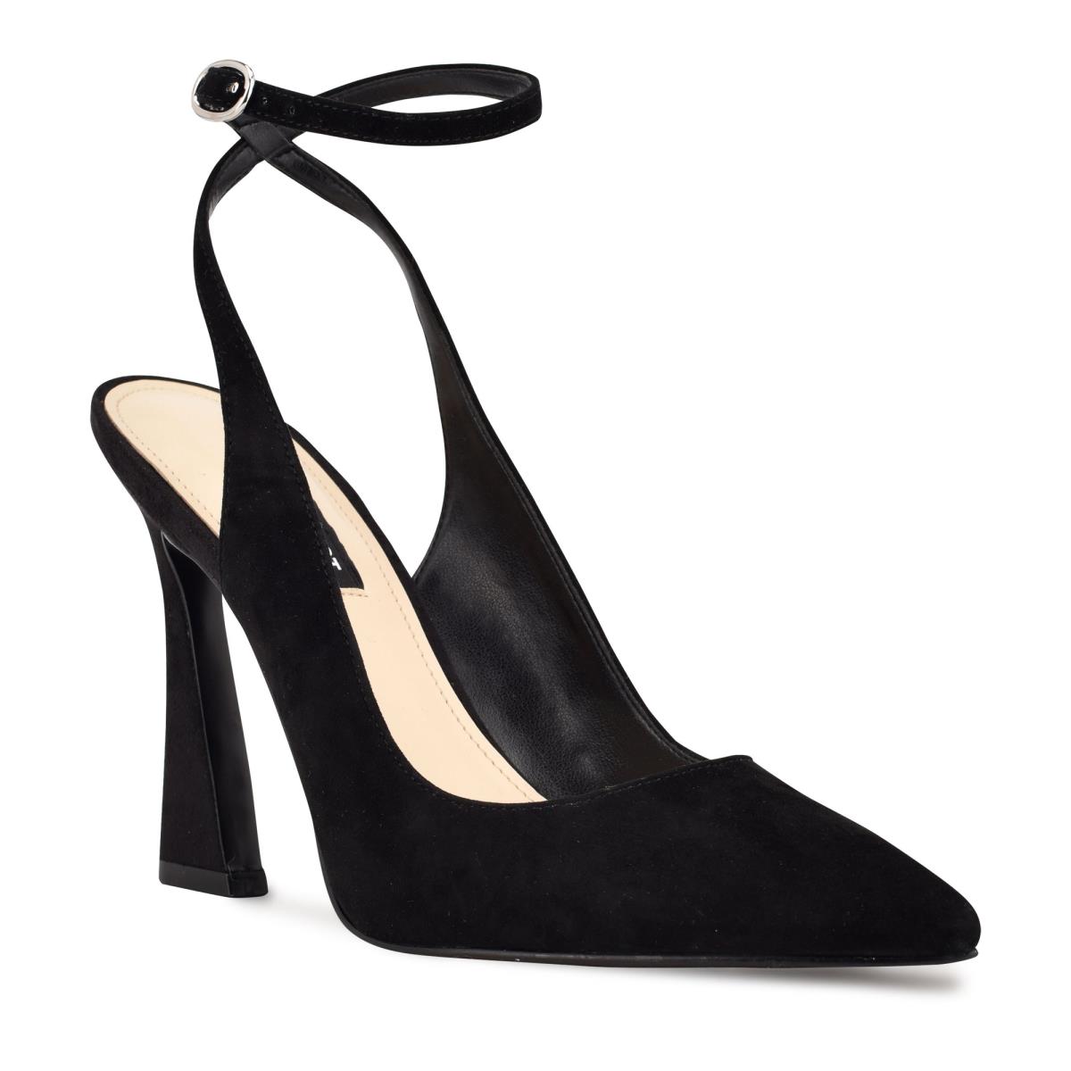 Nine West Tabita Ankle Riemen Kleider Pumps Damen Schwarz | 6012LOKSI