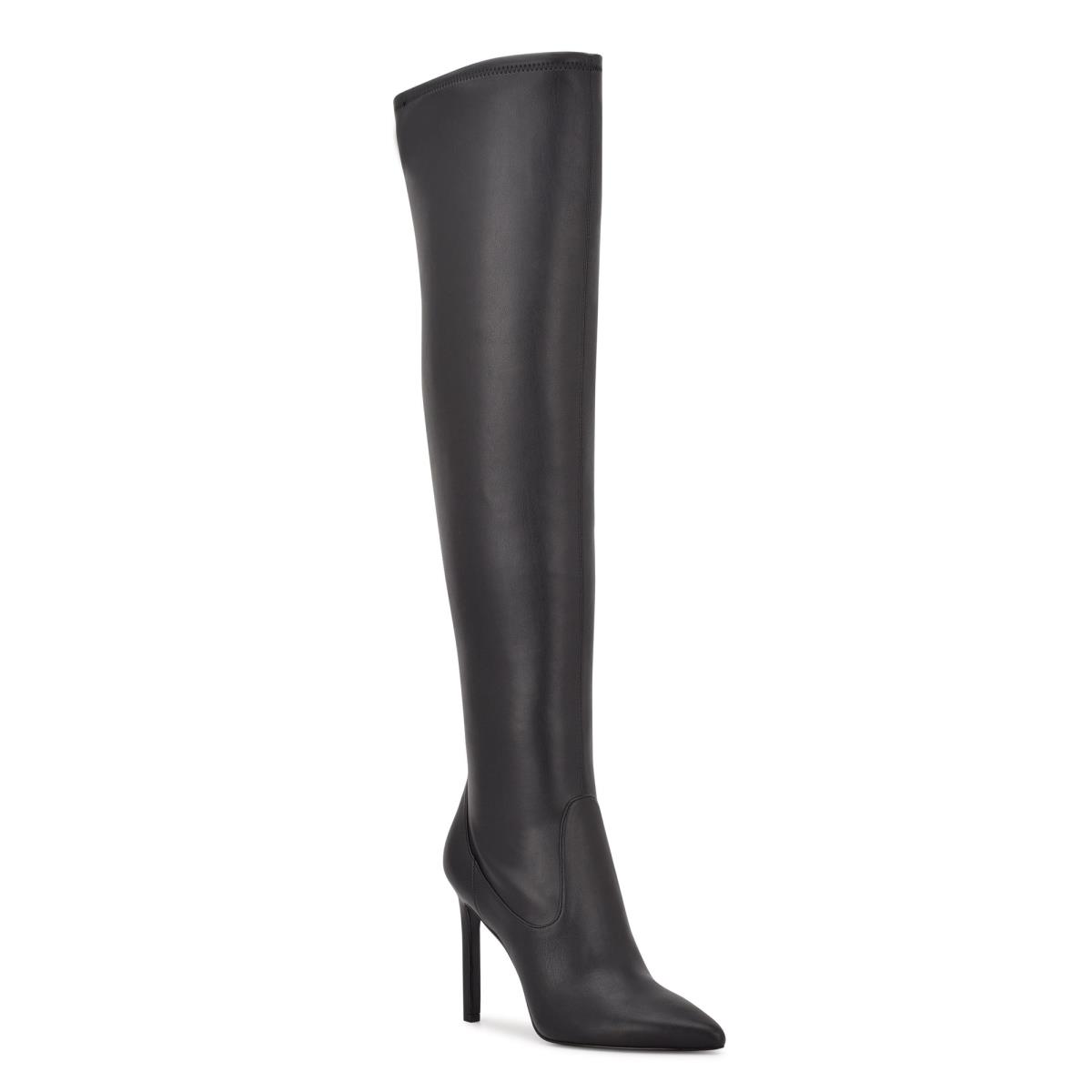 Nine West Tacy Over The Knee Stiefel Damen Schwarz | 4287NMWRT