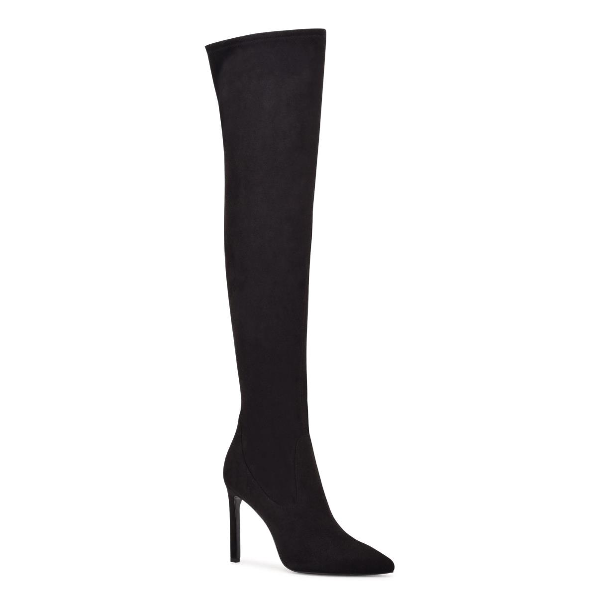 Nine West Tacy Over The Knee Stiefel Damen Schwarz | 4628RUCMN