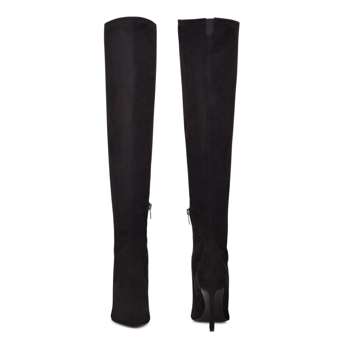 Nine West Tacy Over The Knee Stiefel Damen Schwarz | 4628RUCMN