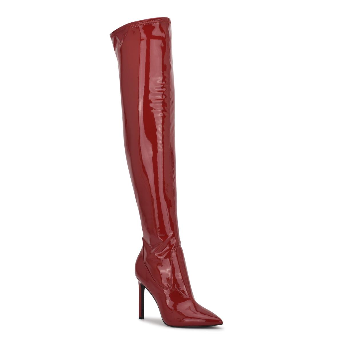 Nine West Tacy Over The Knee Stiefel Damen Rot | 6501CGLOZ