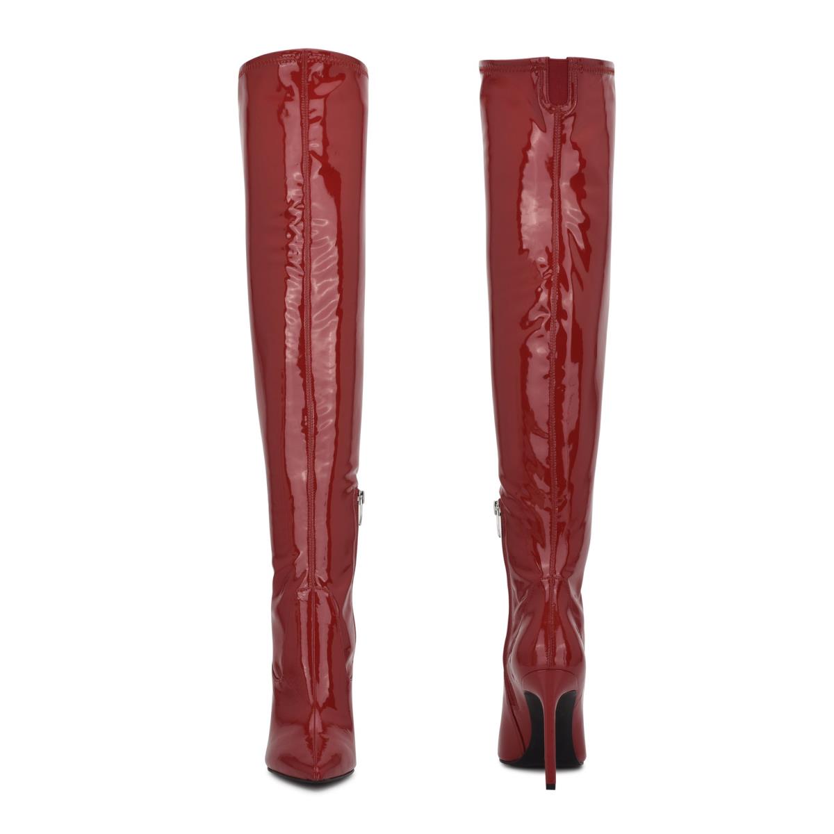 Nine West Tacy Over The Knee Stiefel Damen Rot | 6501CGLOZ