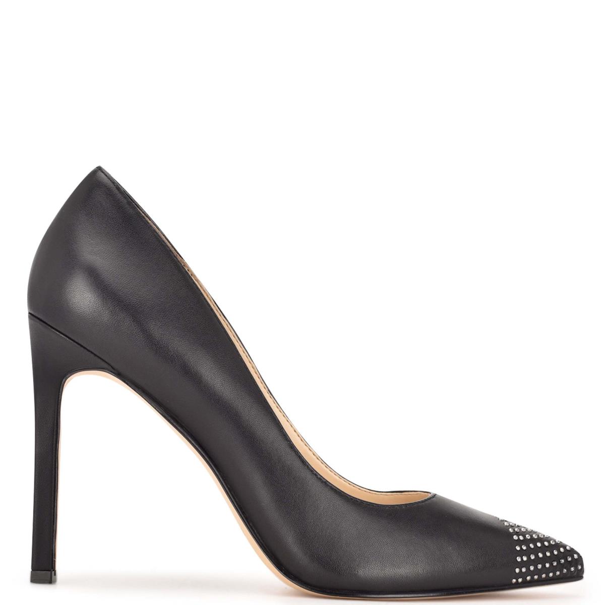 Nine West Tadaa Studded Pointy Kappe Pumps Damen Schwarz | 7163FKRPX