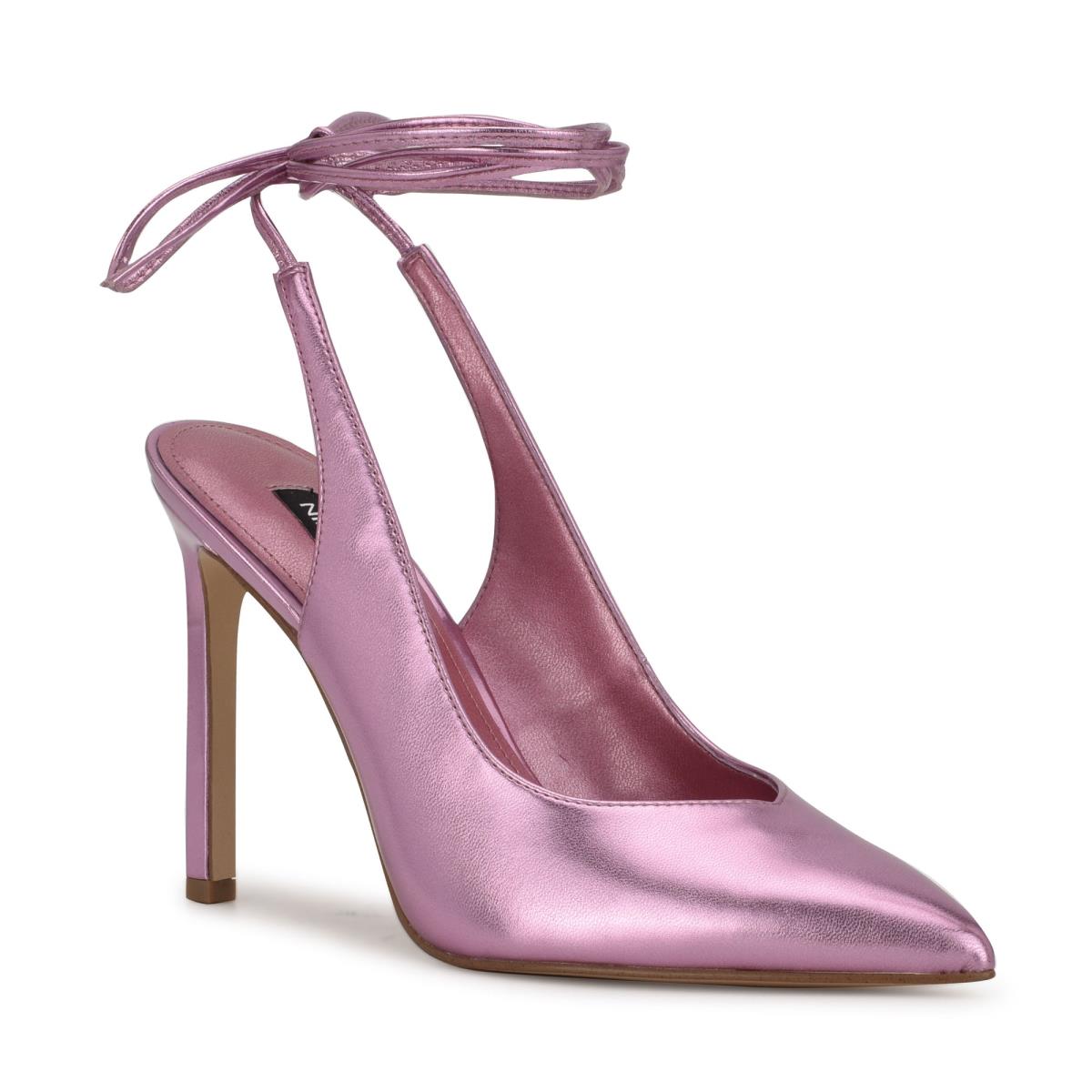 Nine West Talon Ankle Wrap Kleider Pumps Damen Rosa | 6735NQFHC