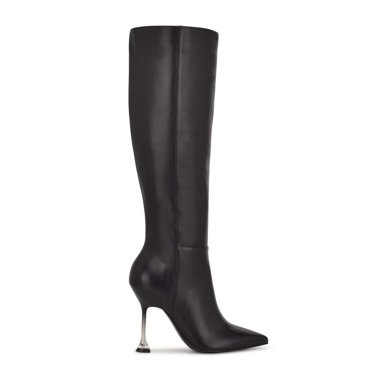 Nine West Talya Kleid Stiefel Damen Schwarz | 0491XPNTR