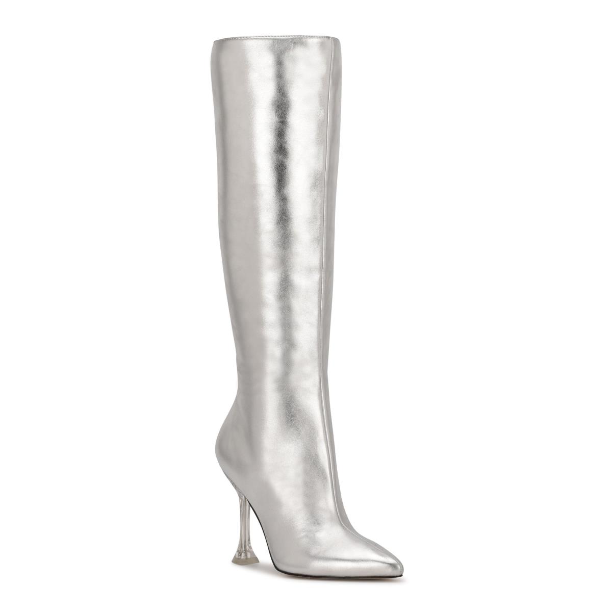 Nine West Talya Kleid Stiefel Damen Silber | 6584HPCAB