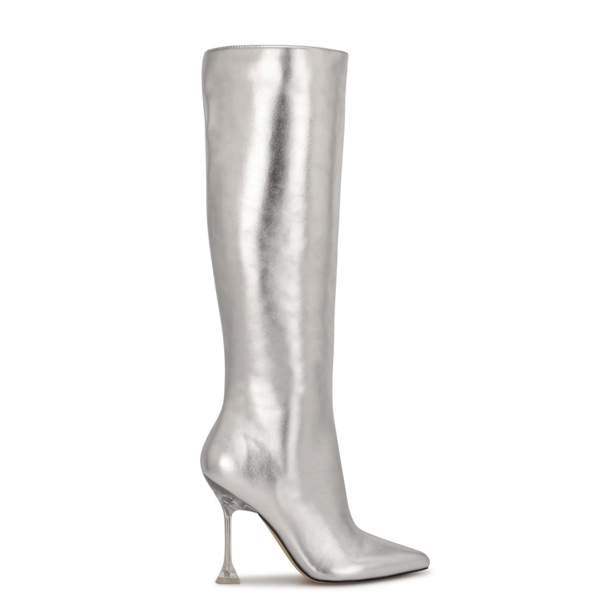 Nine West Talya Kleid Stiefel Damen Silber | 6584HPCAB