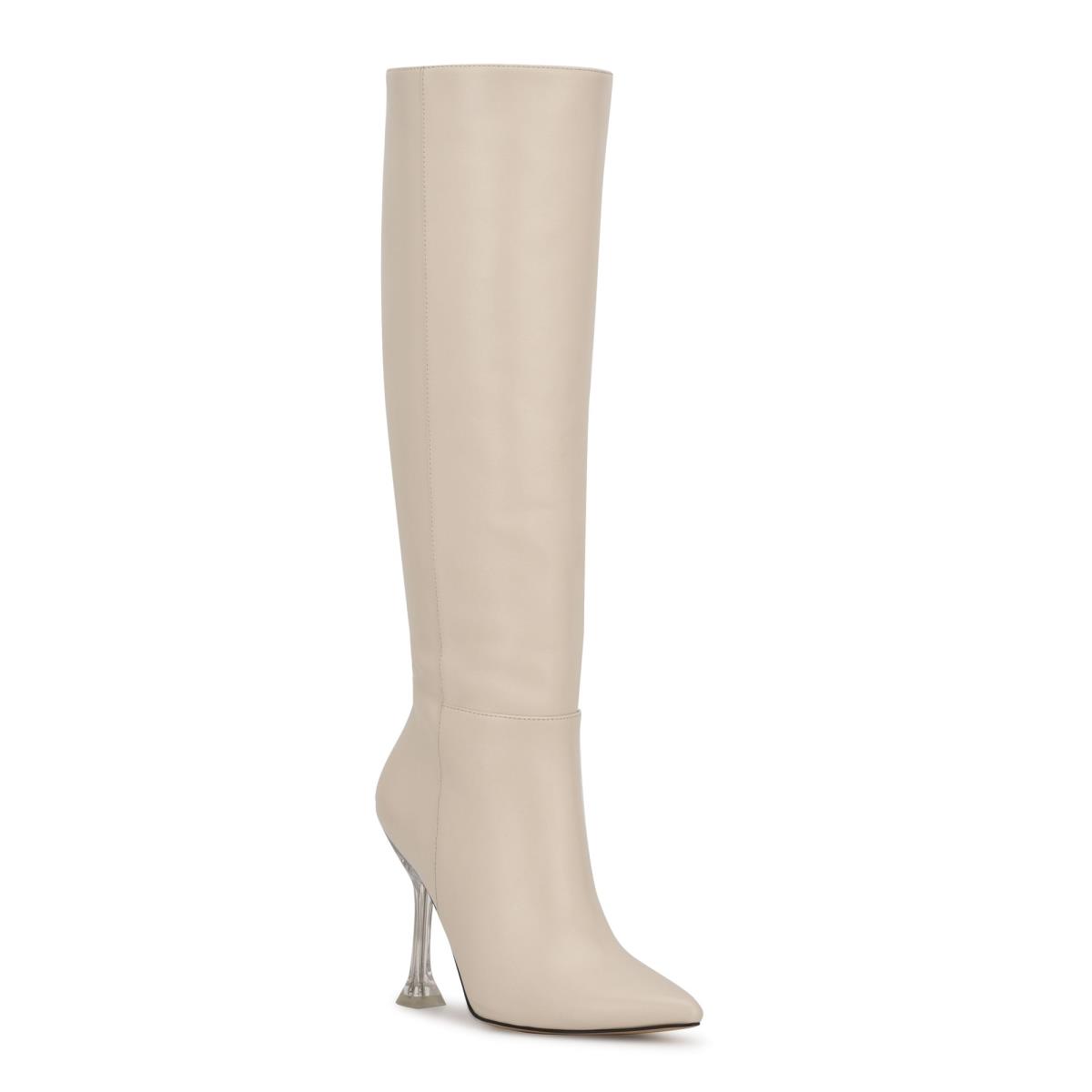 Nine West Talya Kleid Stiefel Damen Weiß | 5613NEHDZ