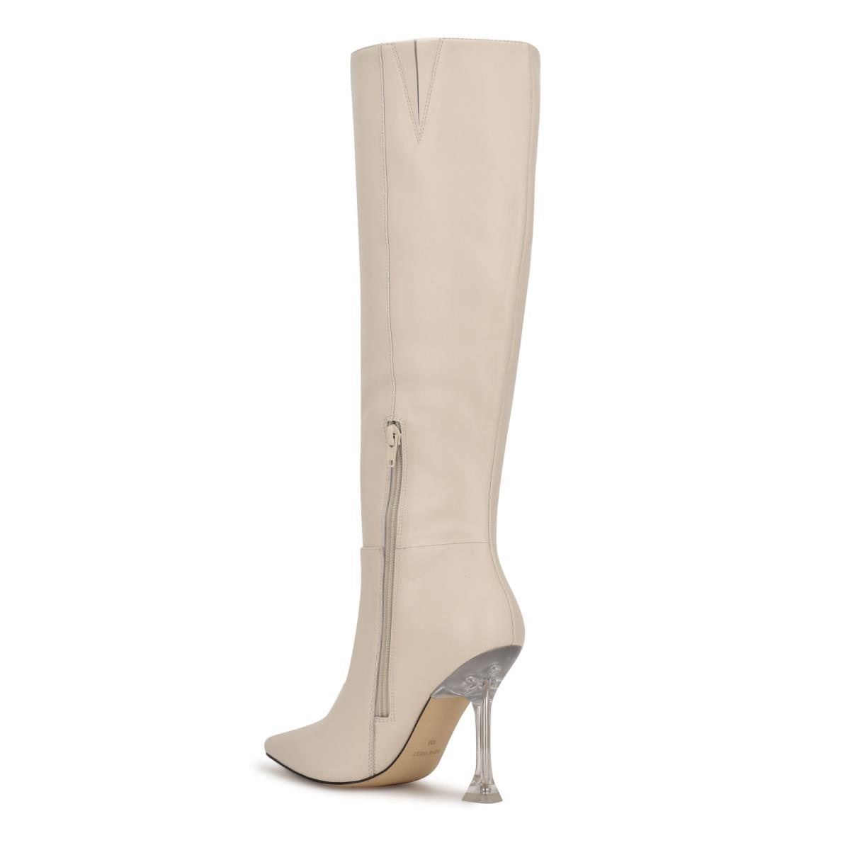 Nine West Talya Kleid Stiefel Damen Weiß | 5613NEHDZ