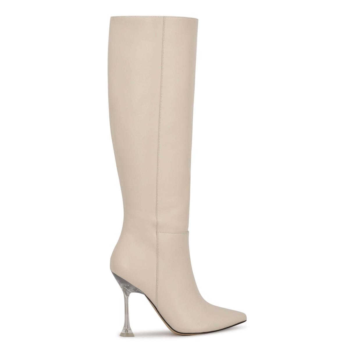 Nine West Talya Kleid Stiefel Damen Weiß | 5613NEHDZ