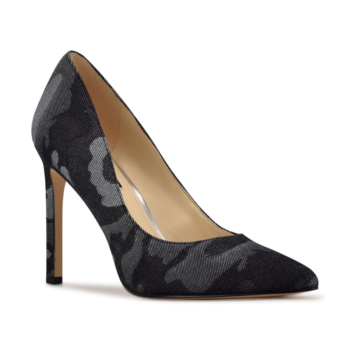 Nine West Tatiana Pointy Kappe Pumps Damen Blau Camouflage | 1623QBWMJ